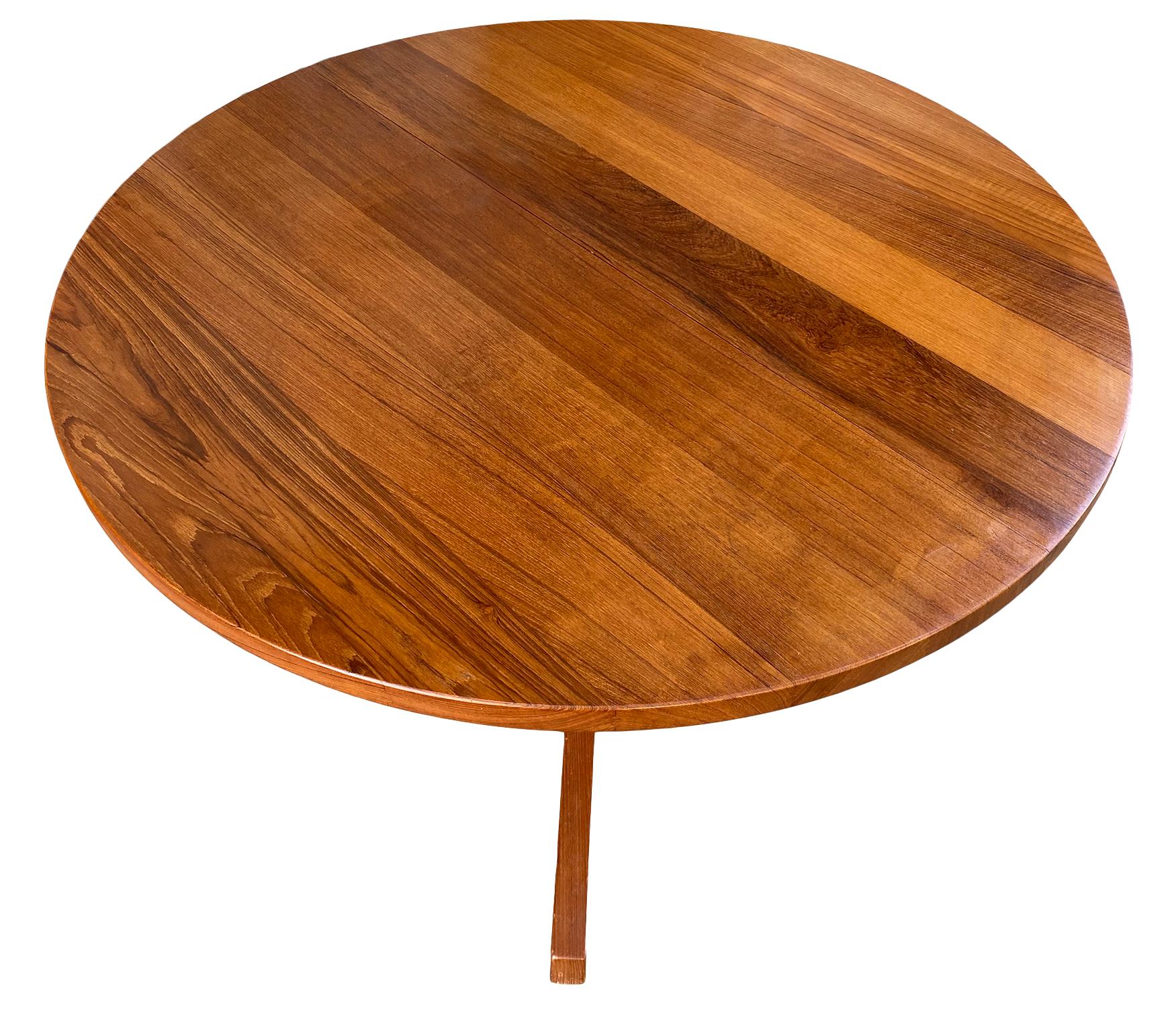 solid teak table