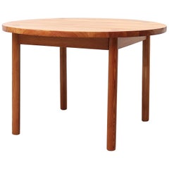 Midcentury Round Swedish Pine Dining Table