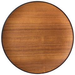 Mid Century Round Teak Serving Tray Platter