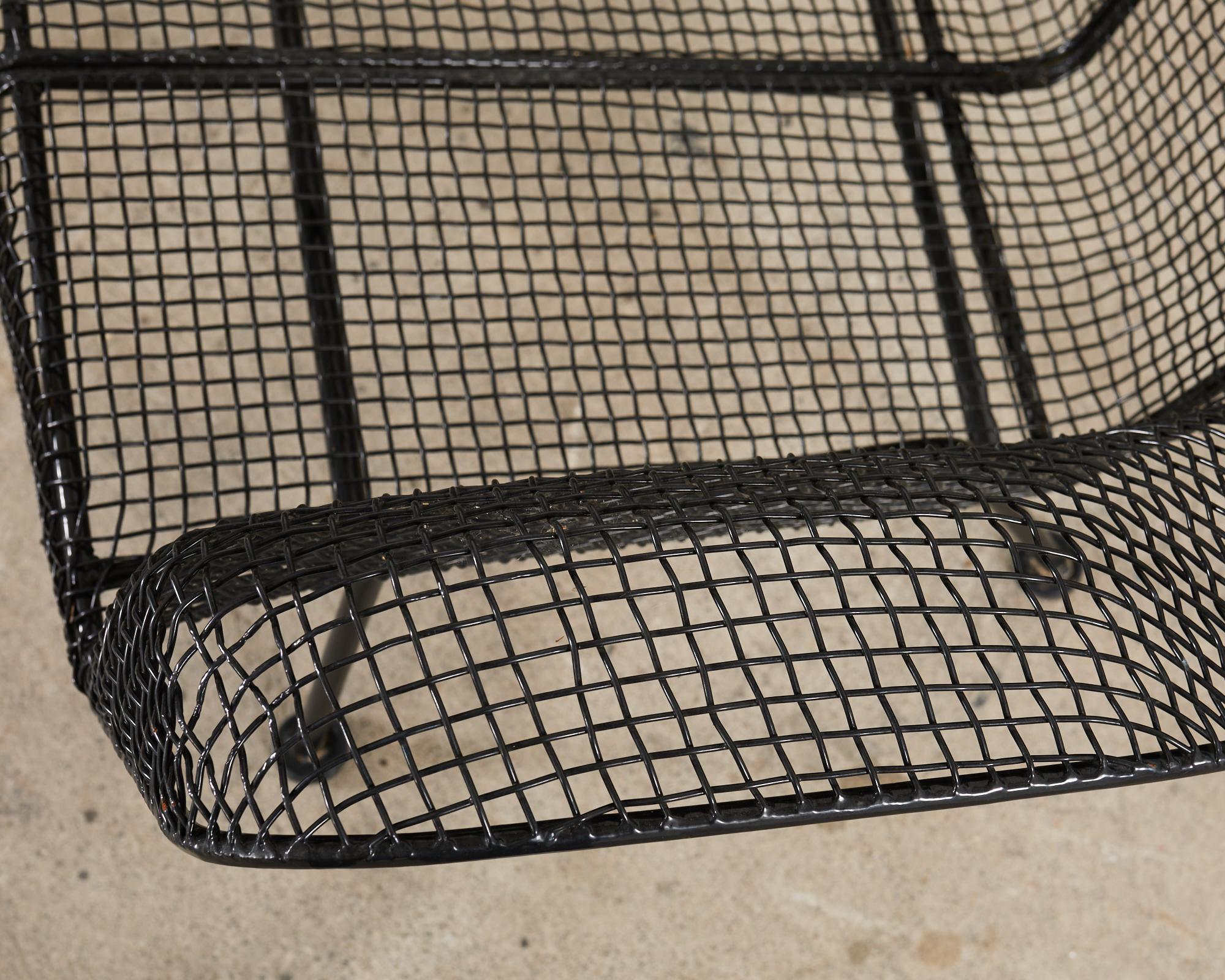 Midcentury Russell Woodard Sculptura Iron Garden Sofa 3