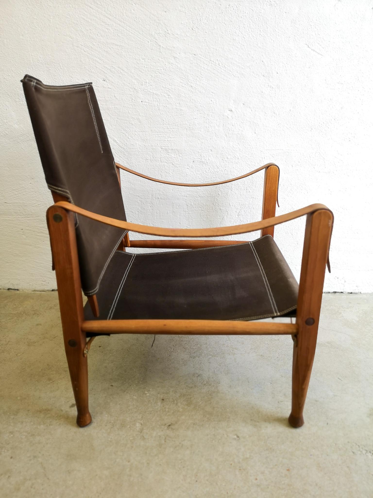 Midcentury Safari Chair Kaare Klint by Rud Rasmussen 3