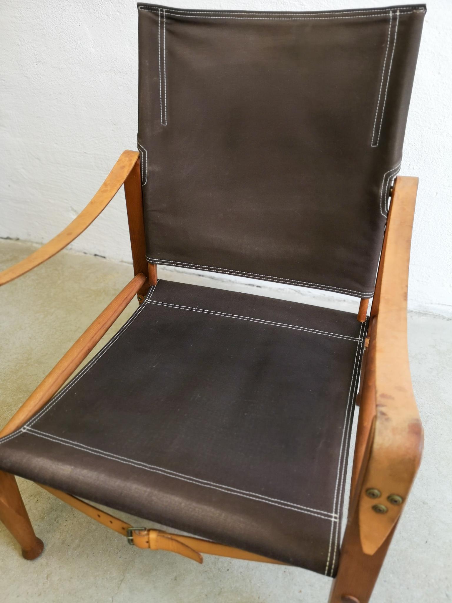 Midcentury Safari Chair Kaare Klint by Rud Rasmussen 1