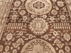 Doris Leslie Blau Midcentury Samarkand Handgefertigter Wollteppich