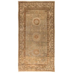 Doris Leslie Blau Alfombra de lana anudada a mano Samarcanda de mediados del siglo XX