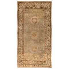 Mid-20th Century Samarkand Hand Knotted Wool Rug