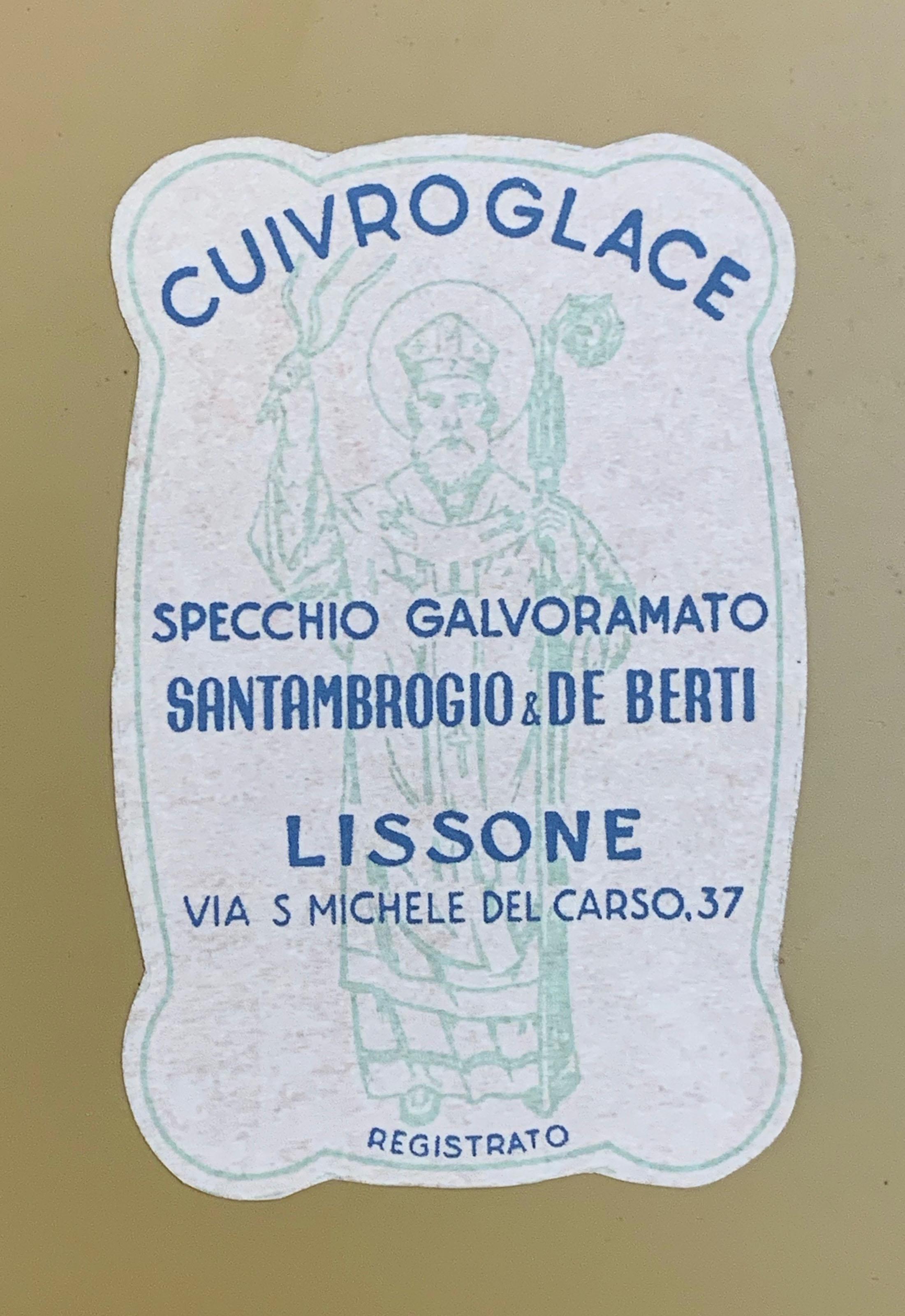 Midcentury Santambrogio & De Berti Oval Italian Scalloped Wall Mirror, 1950s 13
