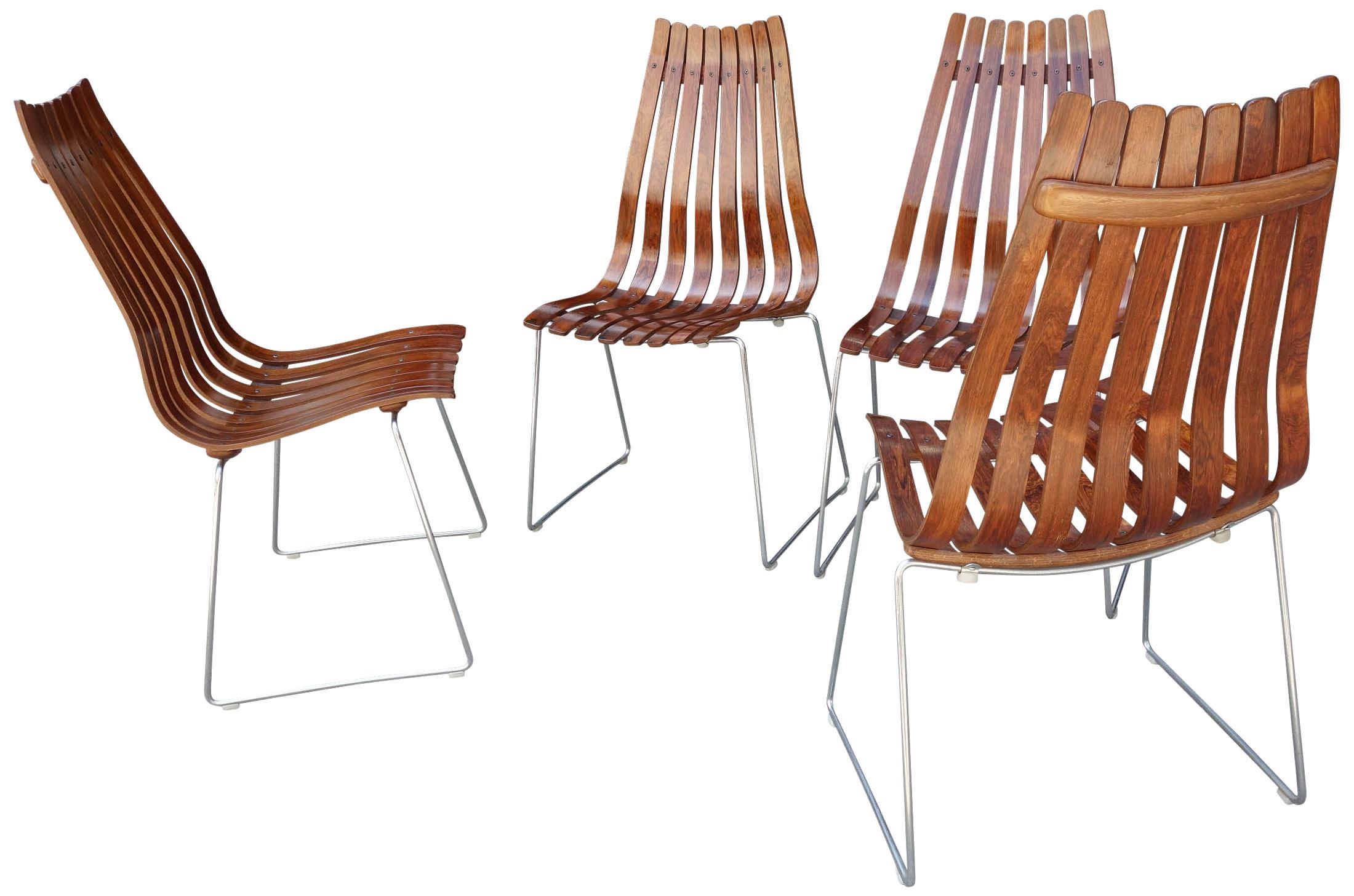 Midcentury Scandia Chairs by Hans Brattrud for Hove Mobler 2