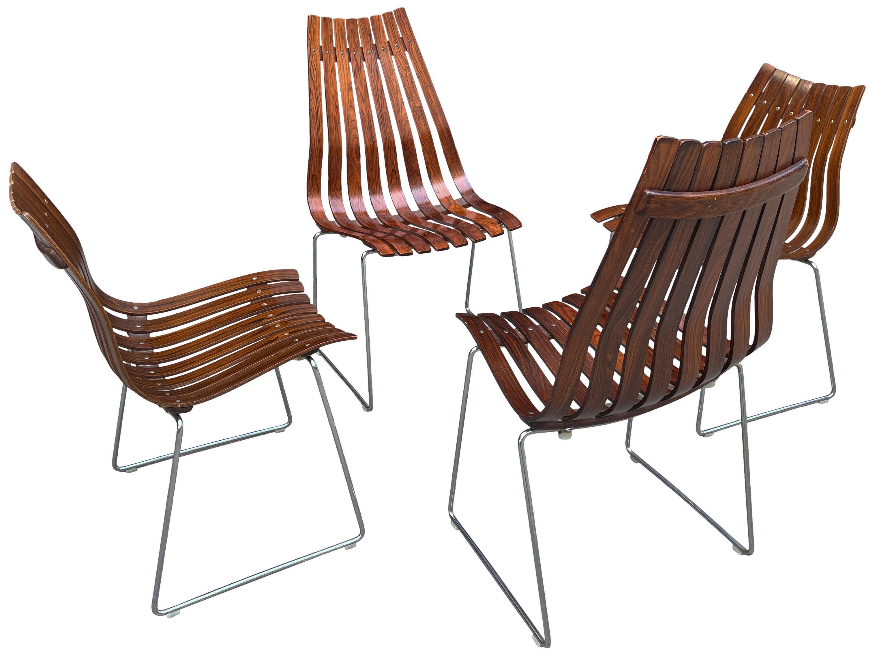 Midcentury Scandia Chairs by Hans Brattrud for Hove Mobler For Sale 4