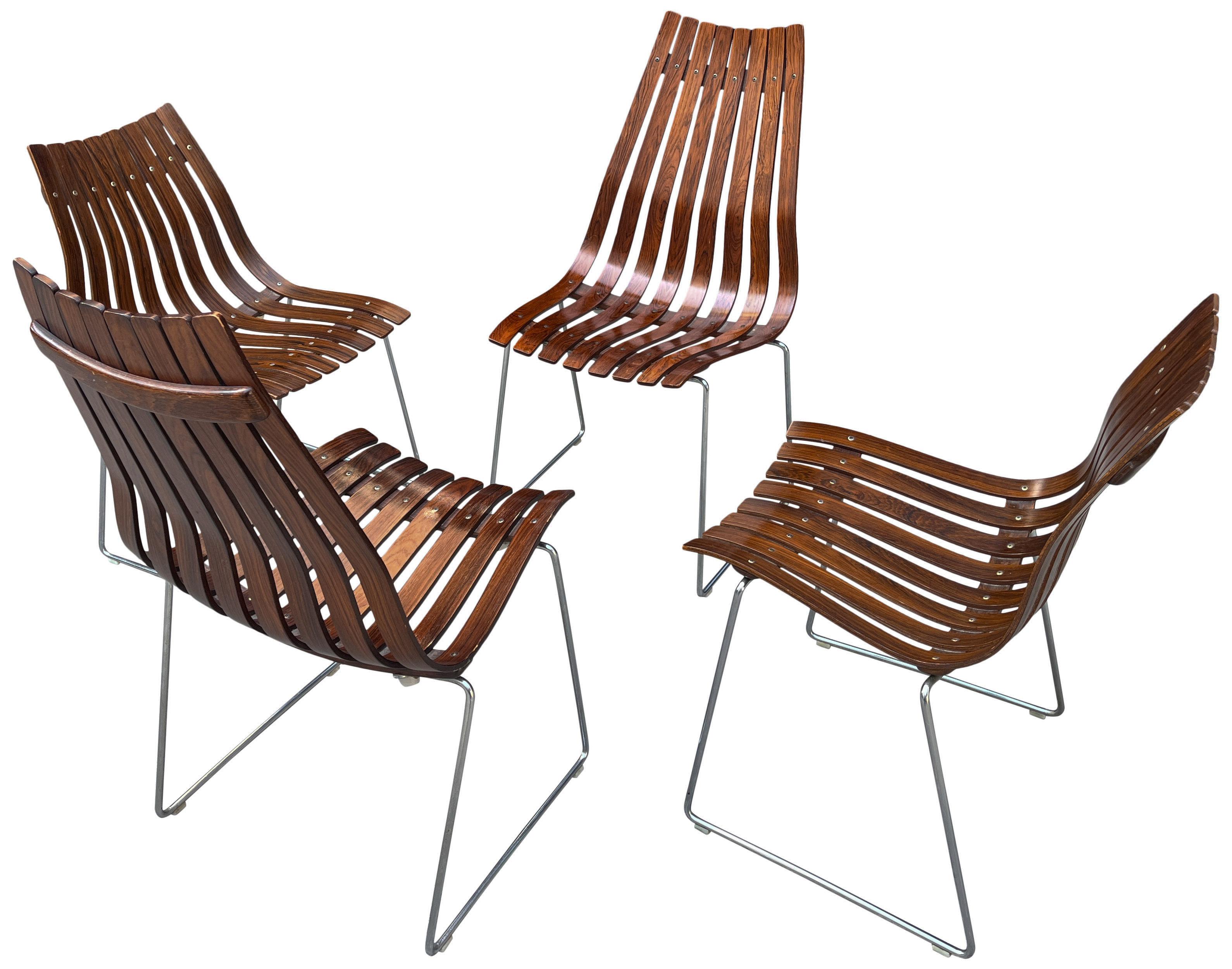 Midcentury Scandia Chairs by Hans Brattrud for Hove Mobler For Sale 5