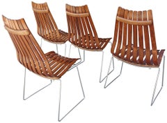 Scandia-Stühle aus der Jahrhundertmitte von Hans Brattrud für Hove Mobler