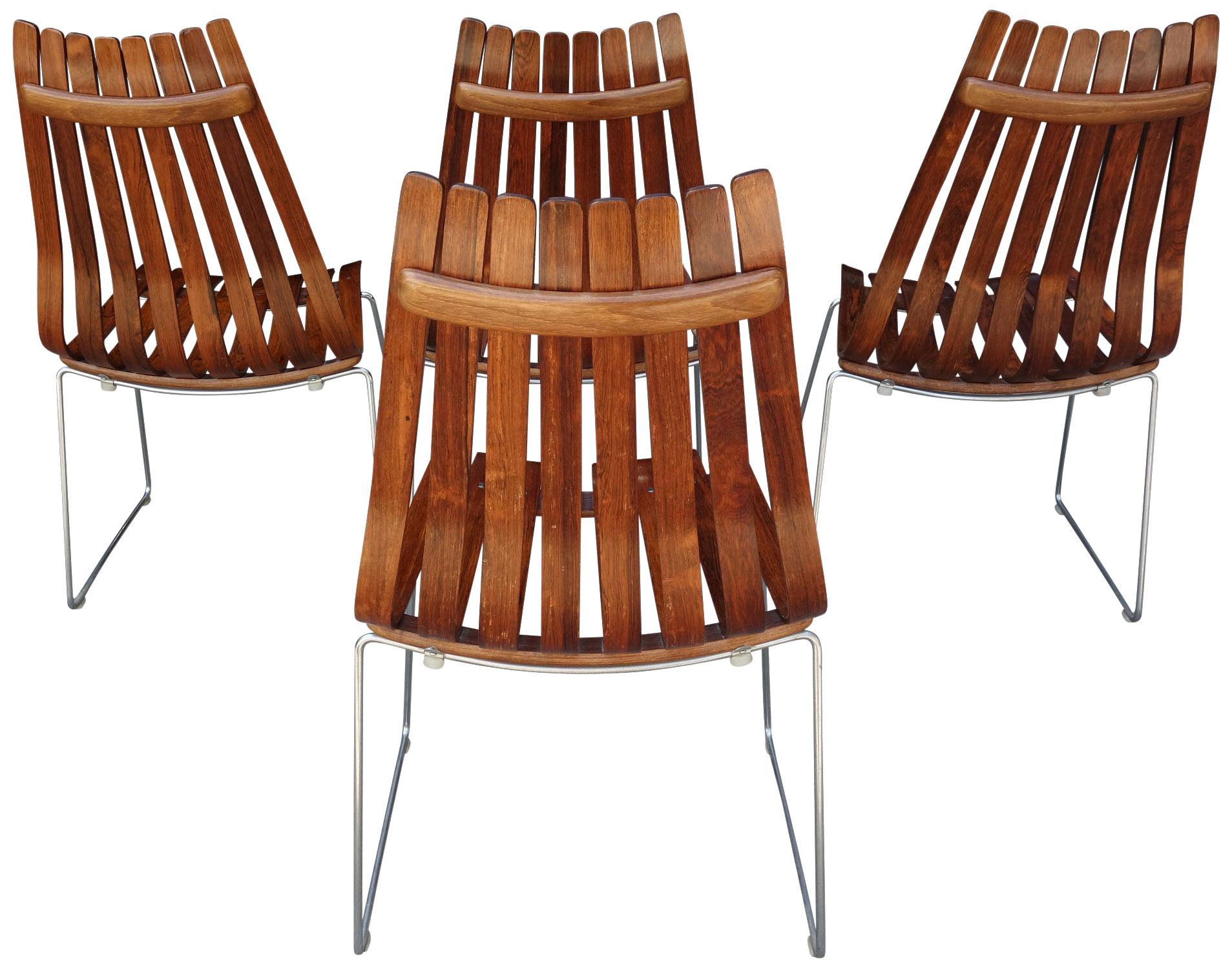 20th Century Midcentury Scandia Chairs by Hans Brattrud for Hove Mobler