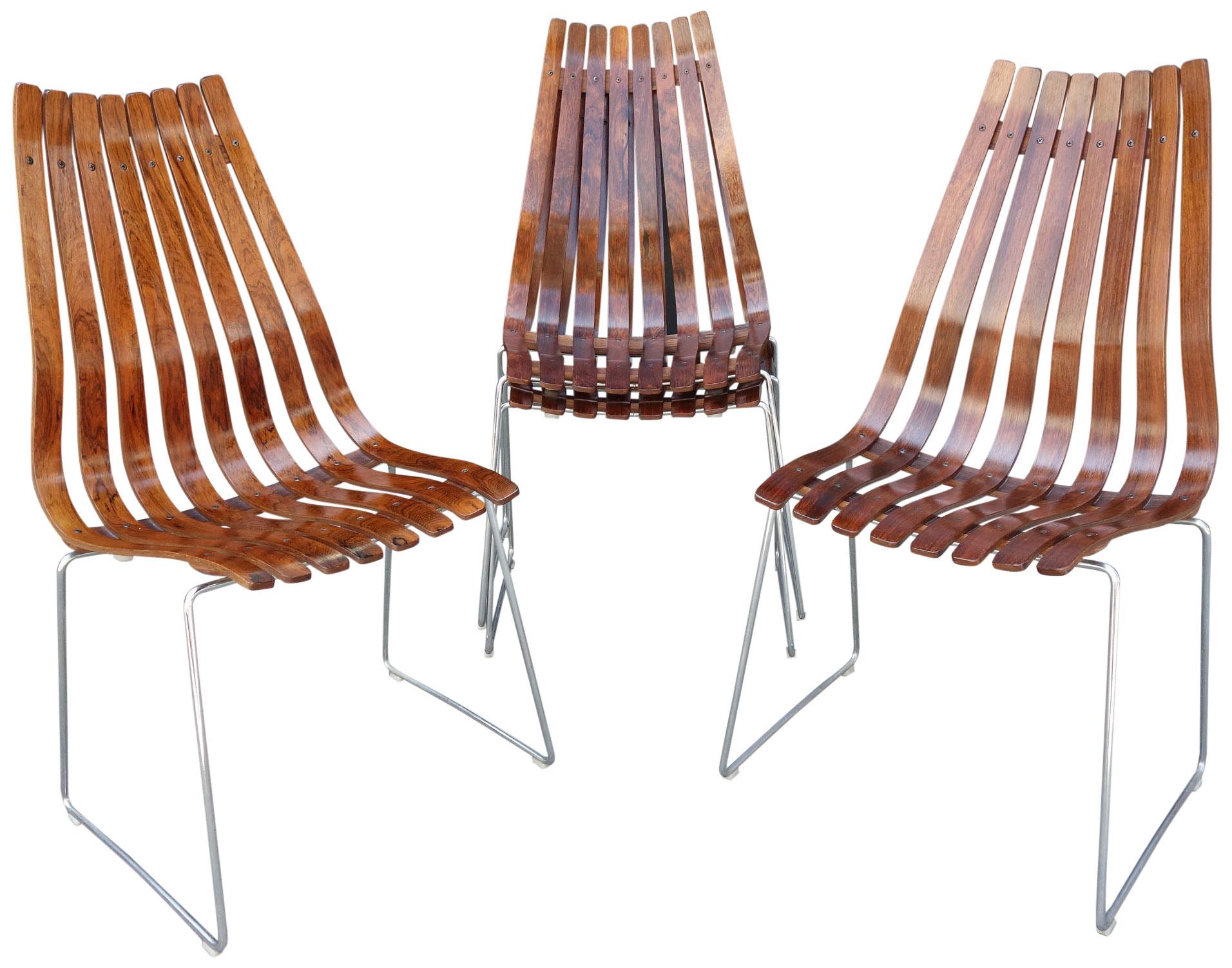 Midcentury Scandia Chairs by Hans Brattrud for Hove Mobler 1