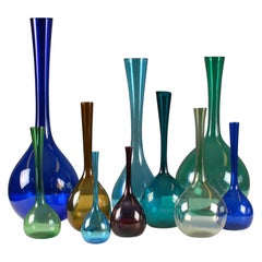 Midcentury Scandinavian Arthur Percy Gullaskuff Glass Vases Sweden 1960s Midcentury Scandinavian Arthur Percy Gullaskuff Glass Vases Sweden 1960s