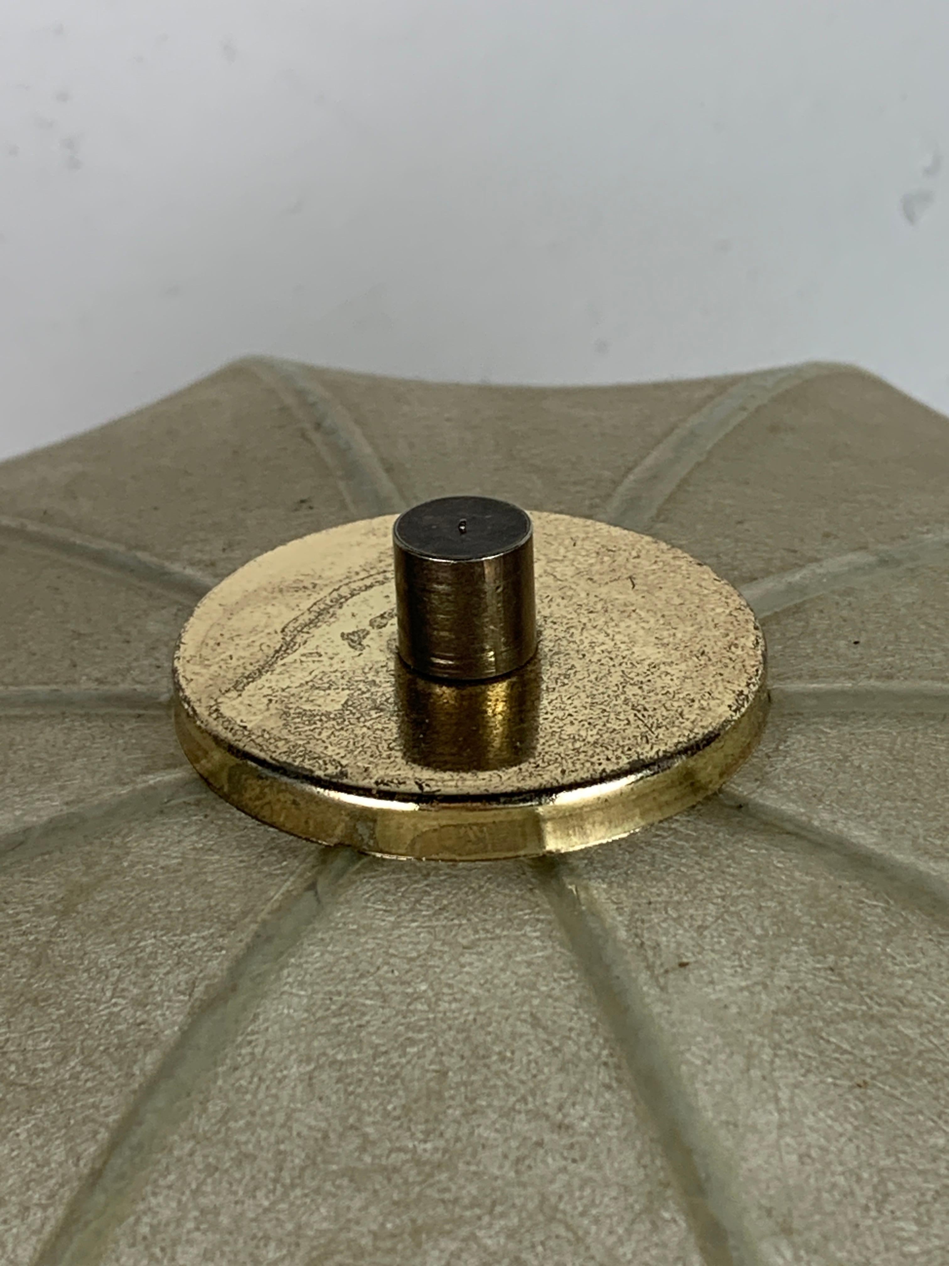 Midcentury Scandinavian brass cocoon mushroom lamp, Borens Boras, Sweden 1960s For Sale 3