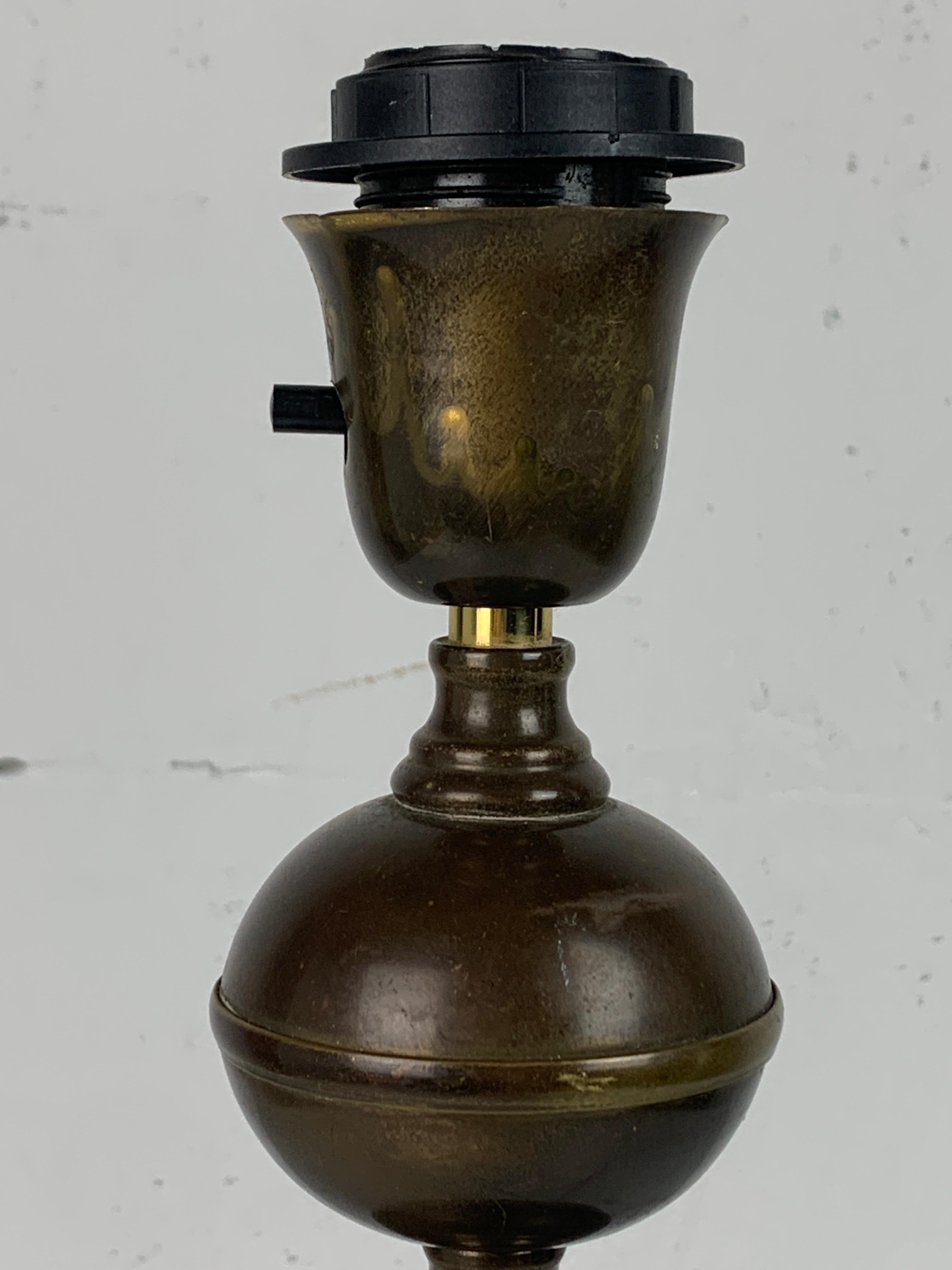 Midcentury Scandinavian brass cocoon mushroom lamp, Borens Boras, Sweden 1960s For Sale 6