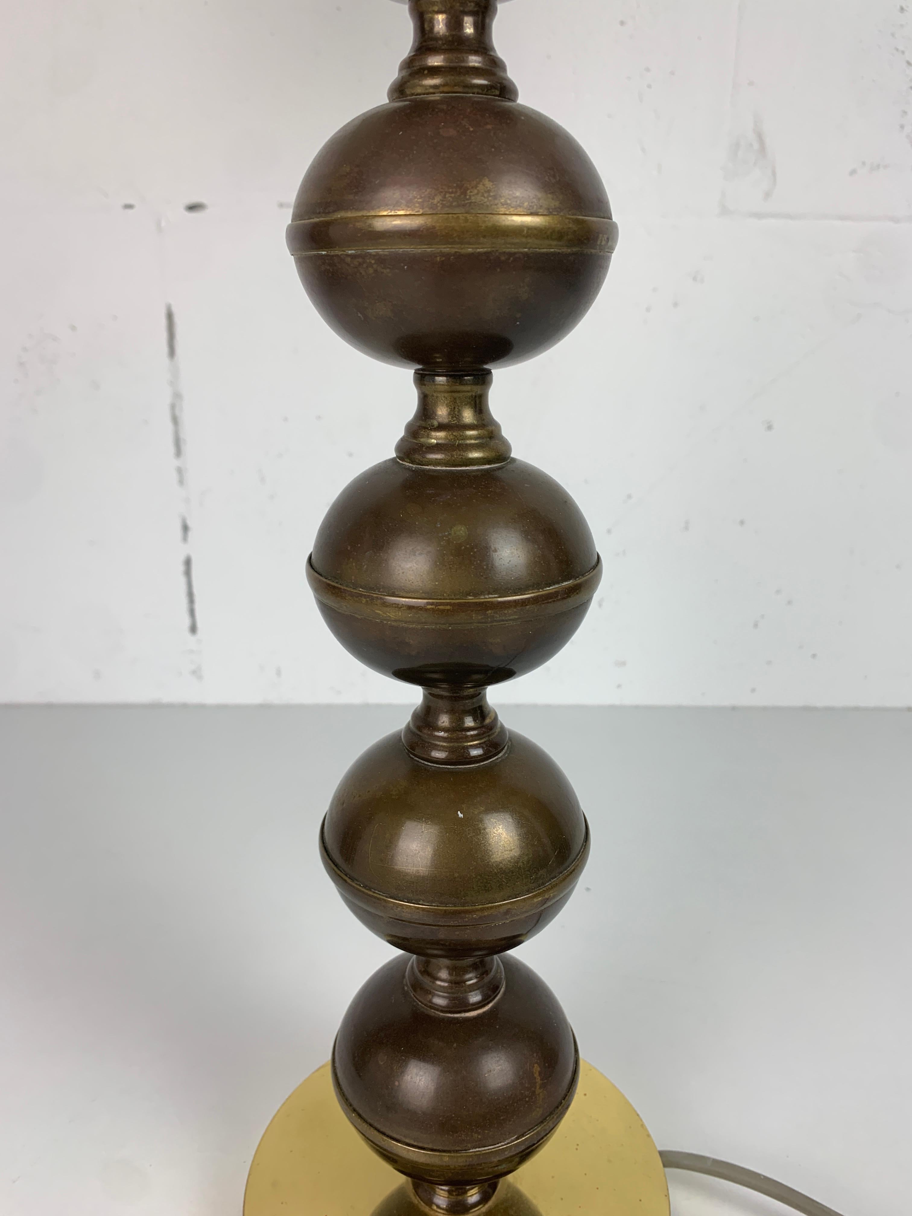 Mid-20th Century Midcentury Scandinavian brass cocoon mushroom lamp, Borens Boras, Sweden 1960s For Sale