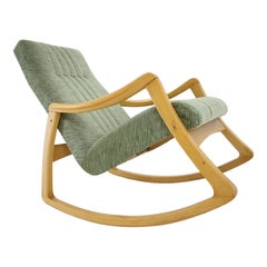 Midcentury Scandinavian Design Rocking Chair TON, 1970s