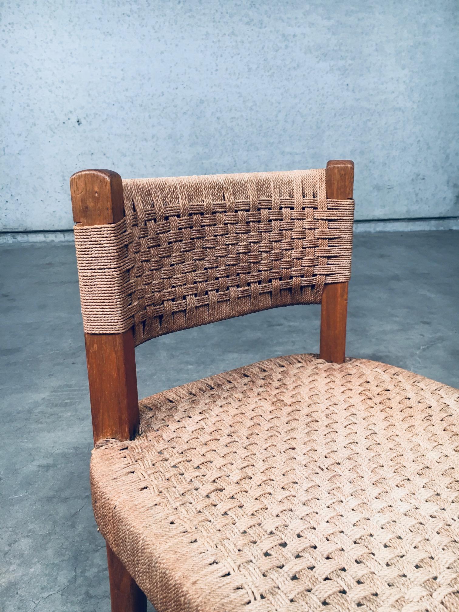 Chaise d'appoint en corde, design scandinave du milieu du siècle, Suède, années 1960 en vente 2
