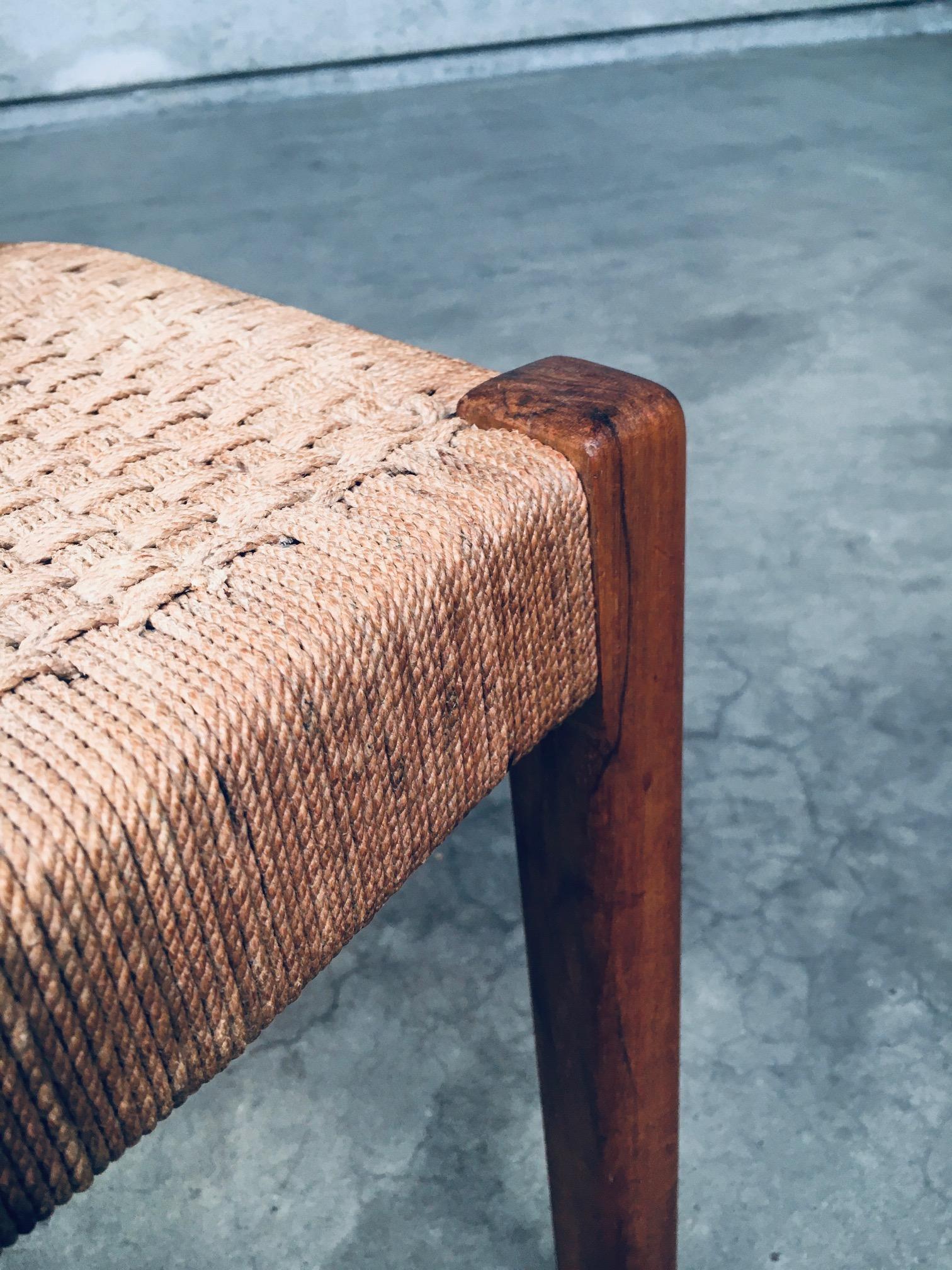 Chaise d'appoint en corde, design scandinave du milieu du siècle, Suède, années 1960 en vente 5