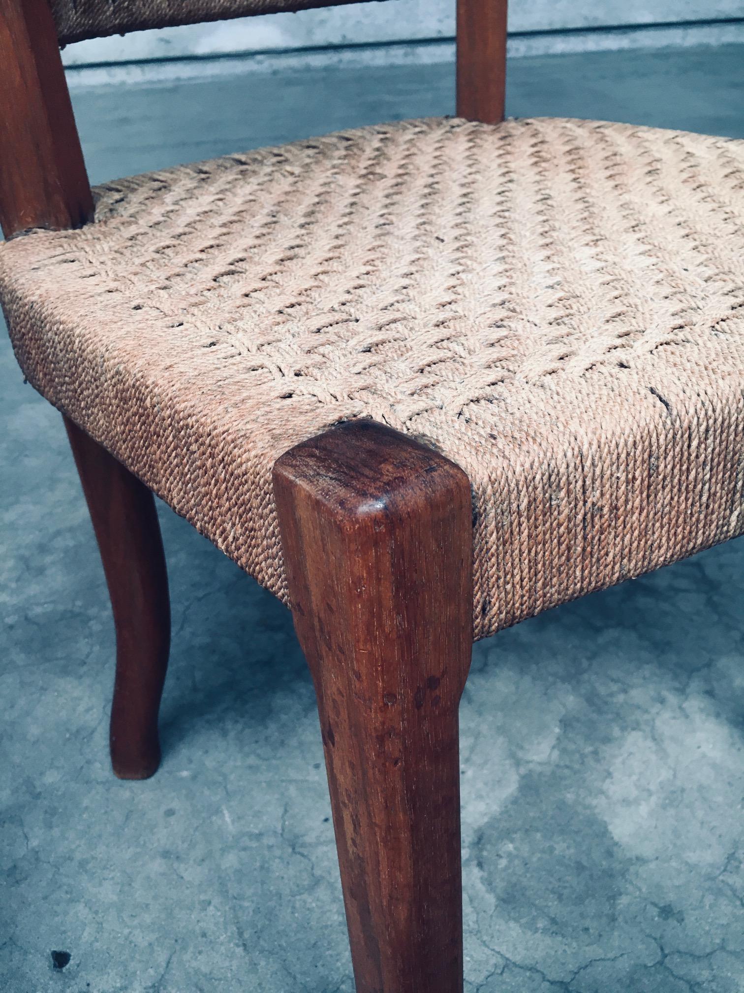 Chaise d'appoint en corde, design scandinave du milieu du siècle, Suède, années 1960 en vente 6