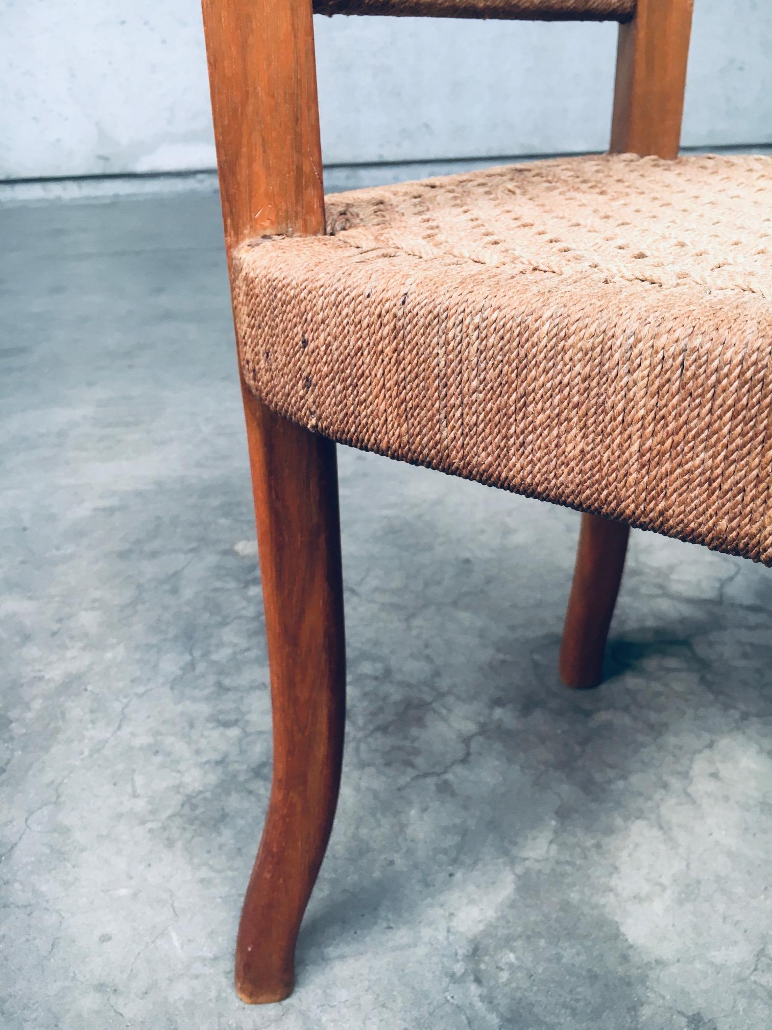 Chaise d'appoint en corde, design scandinave du milieu du siècle, Suède, années 1960 en vente 7