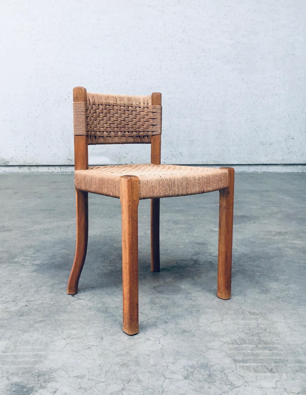 Mid-Century Modern Chaise d'appoint en corde, design scandinave du milieu du siècle, Suède, années 1960 en vente