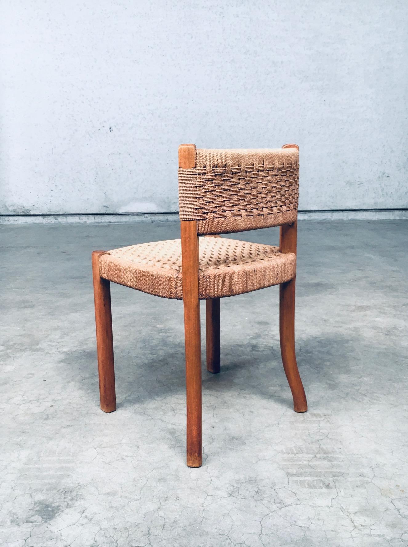 Corde Chaise d'appoint en corde, design scandinave du milieu du siècle, Suède, années 1960 en vente