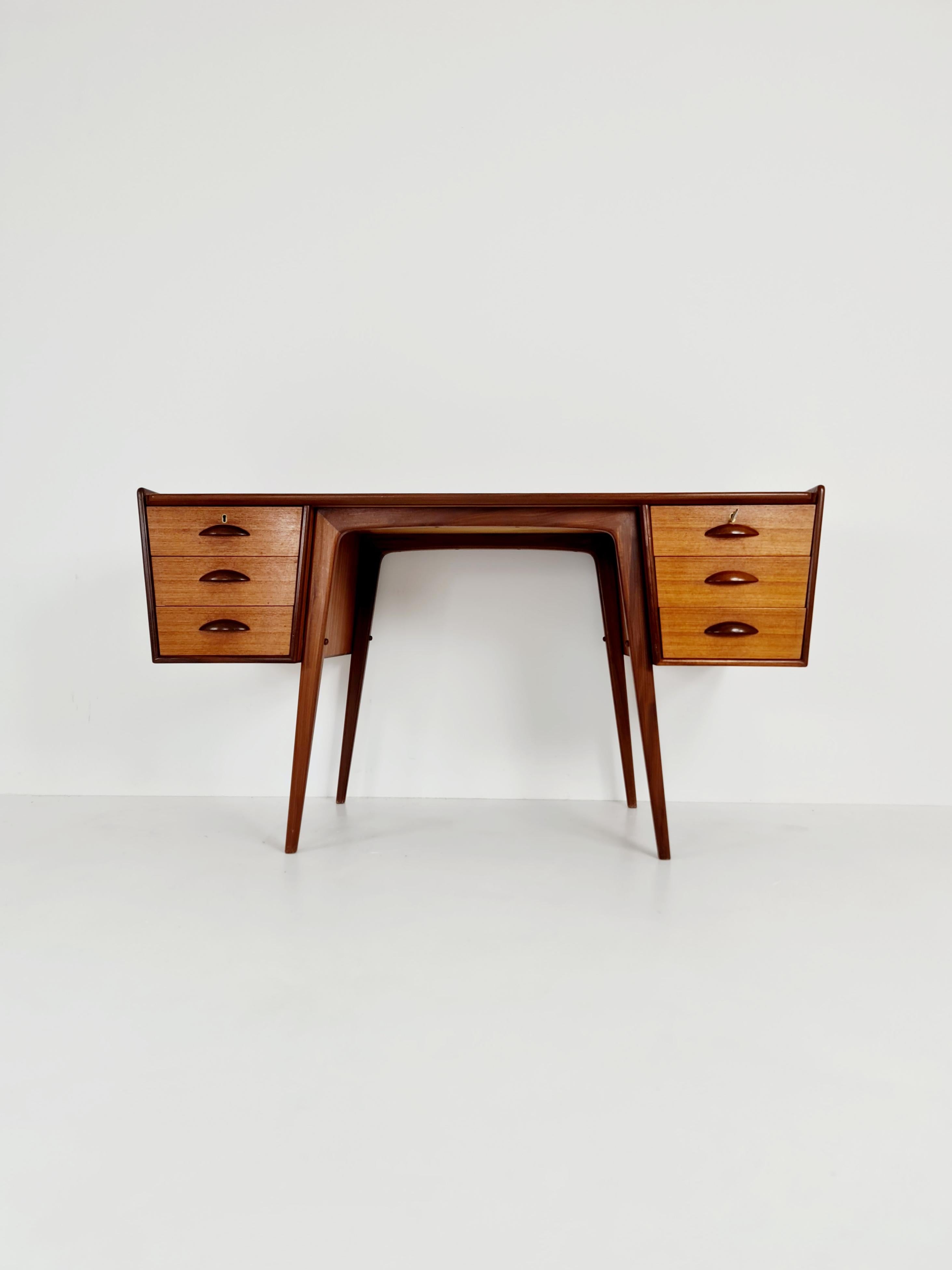 Mid-20th Century Midcentury Scandinavian Desk in Teak by Svante Skogh, 1960s For Sale