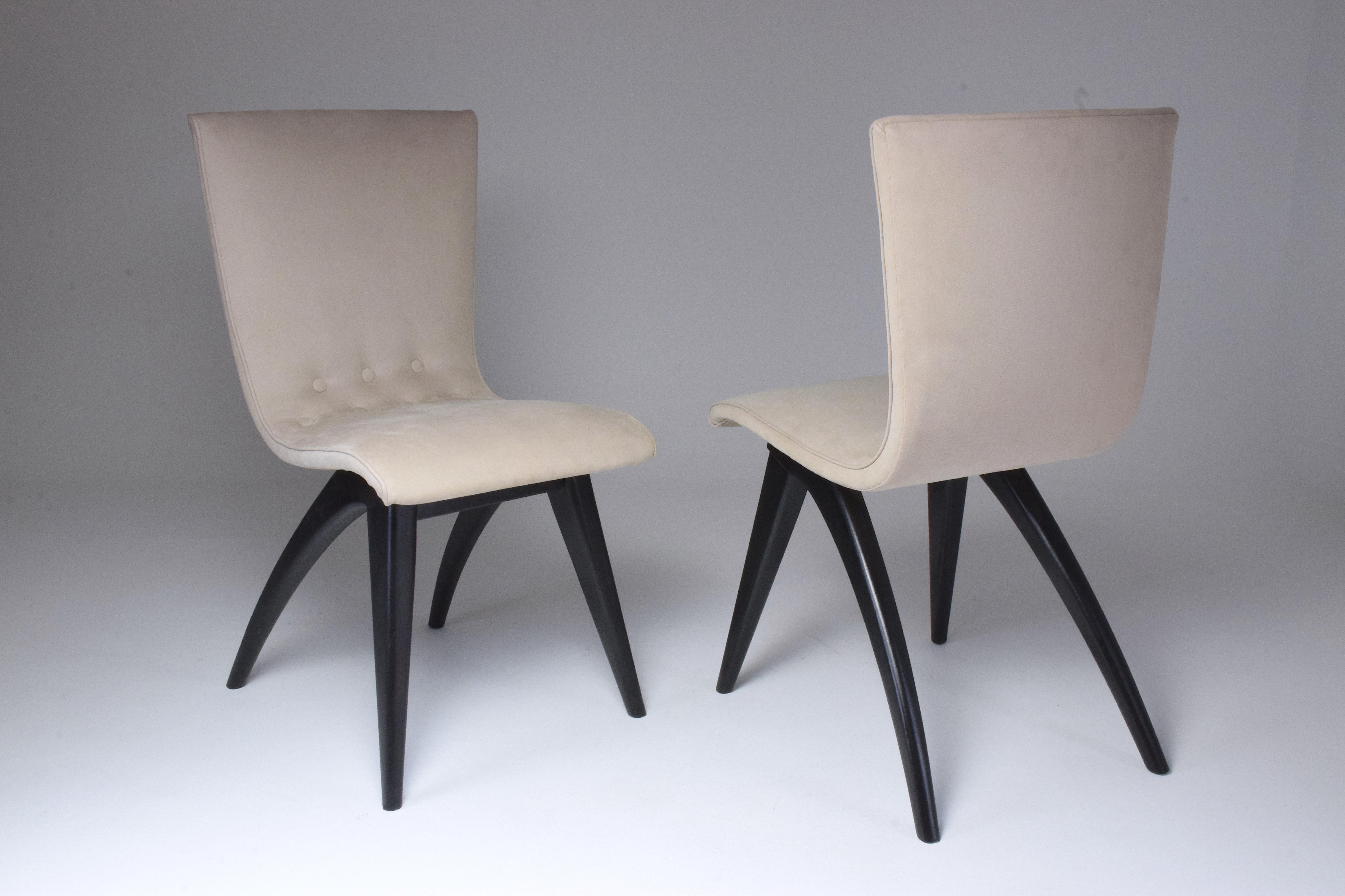 Midcentury Scandinavian Dining Chairs by CJ Van Os Culemborg, Set of Four, 1950s In Good Condition In Paris, FR