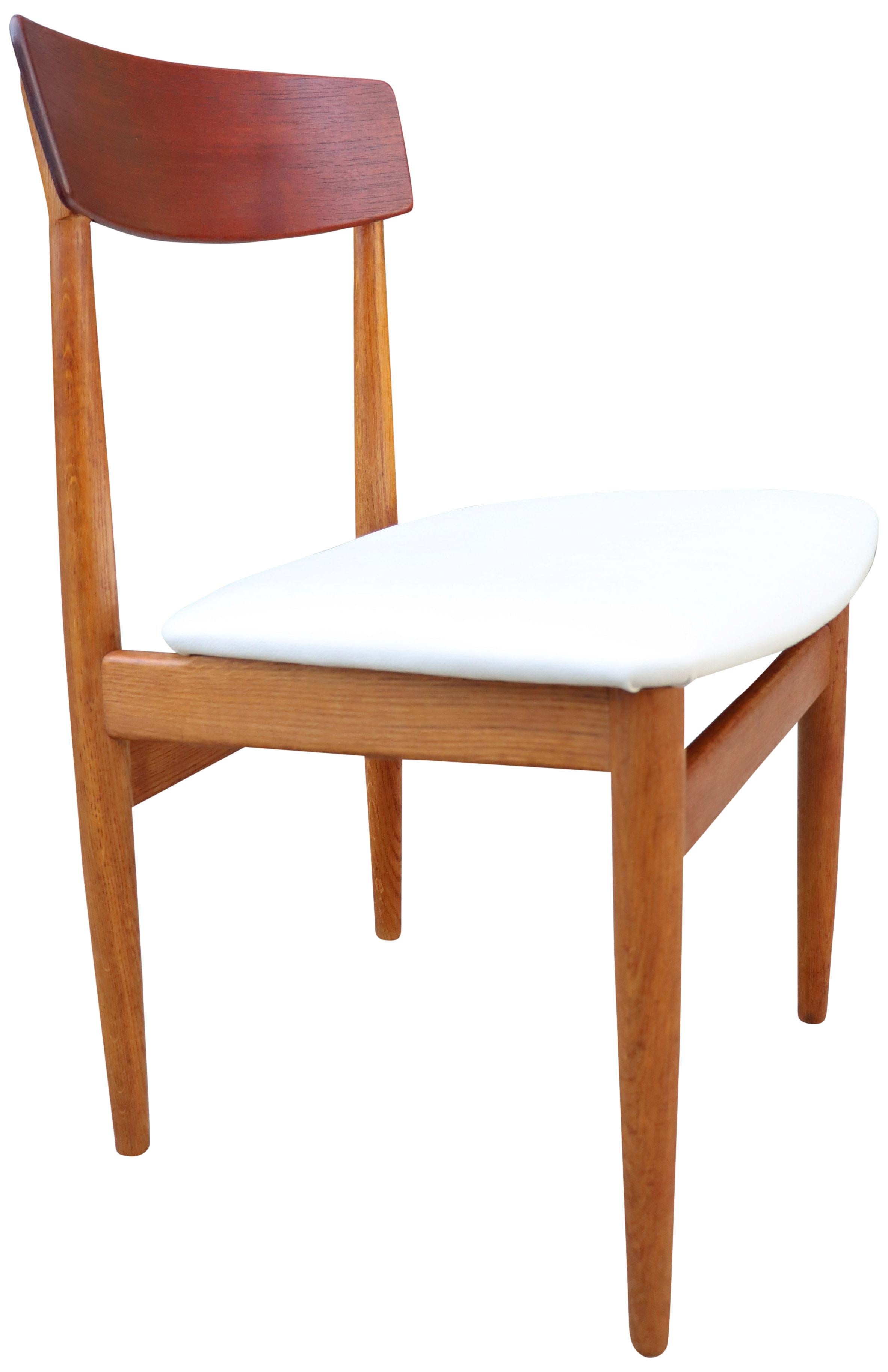 Leather Midcentury Scandinavian Dining Chairs