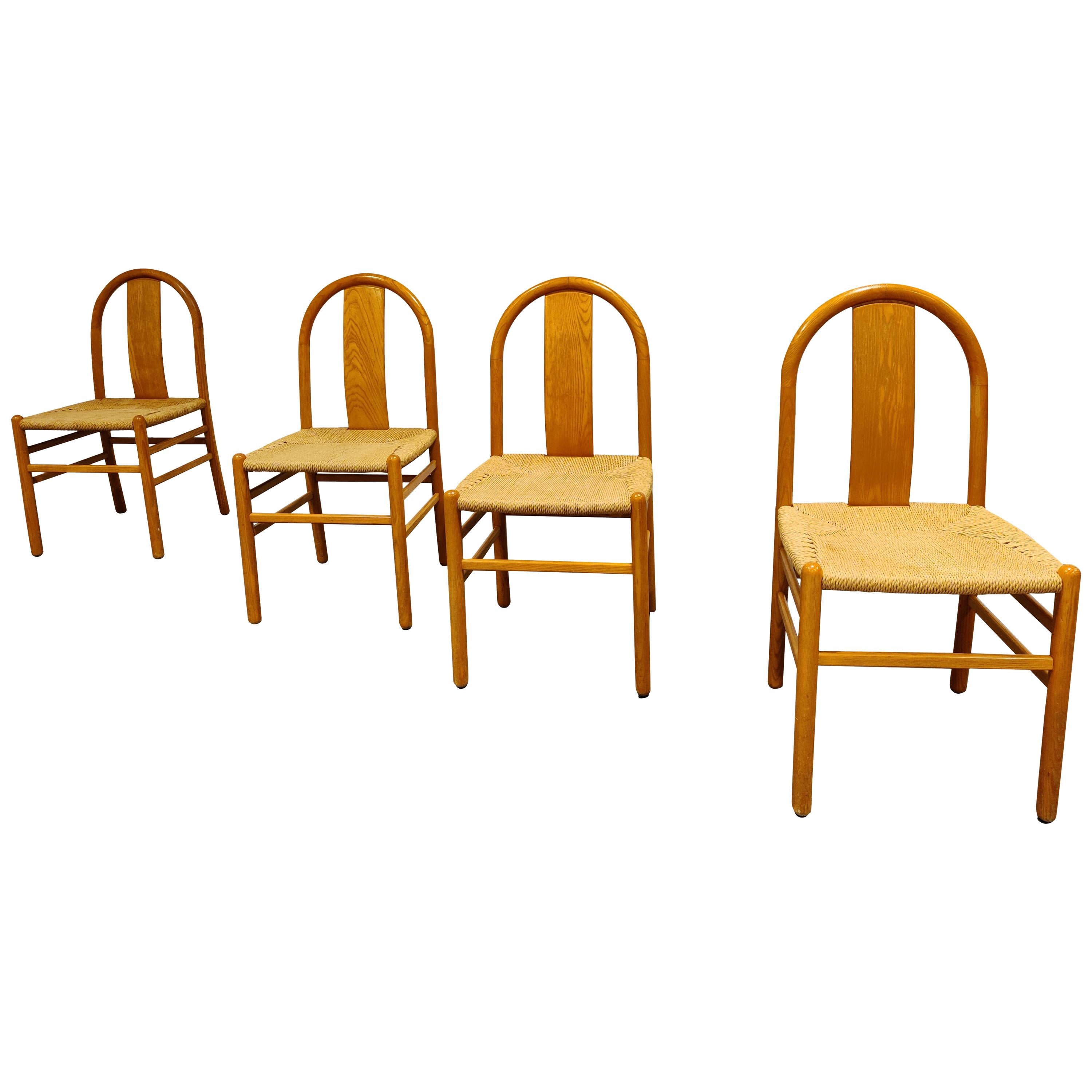 Midcentury Scandinavian Dining Chairs, Set of 4, 1960s