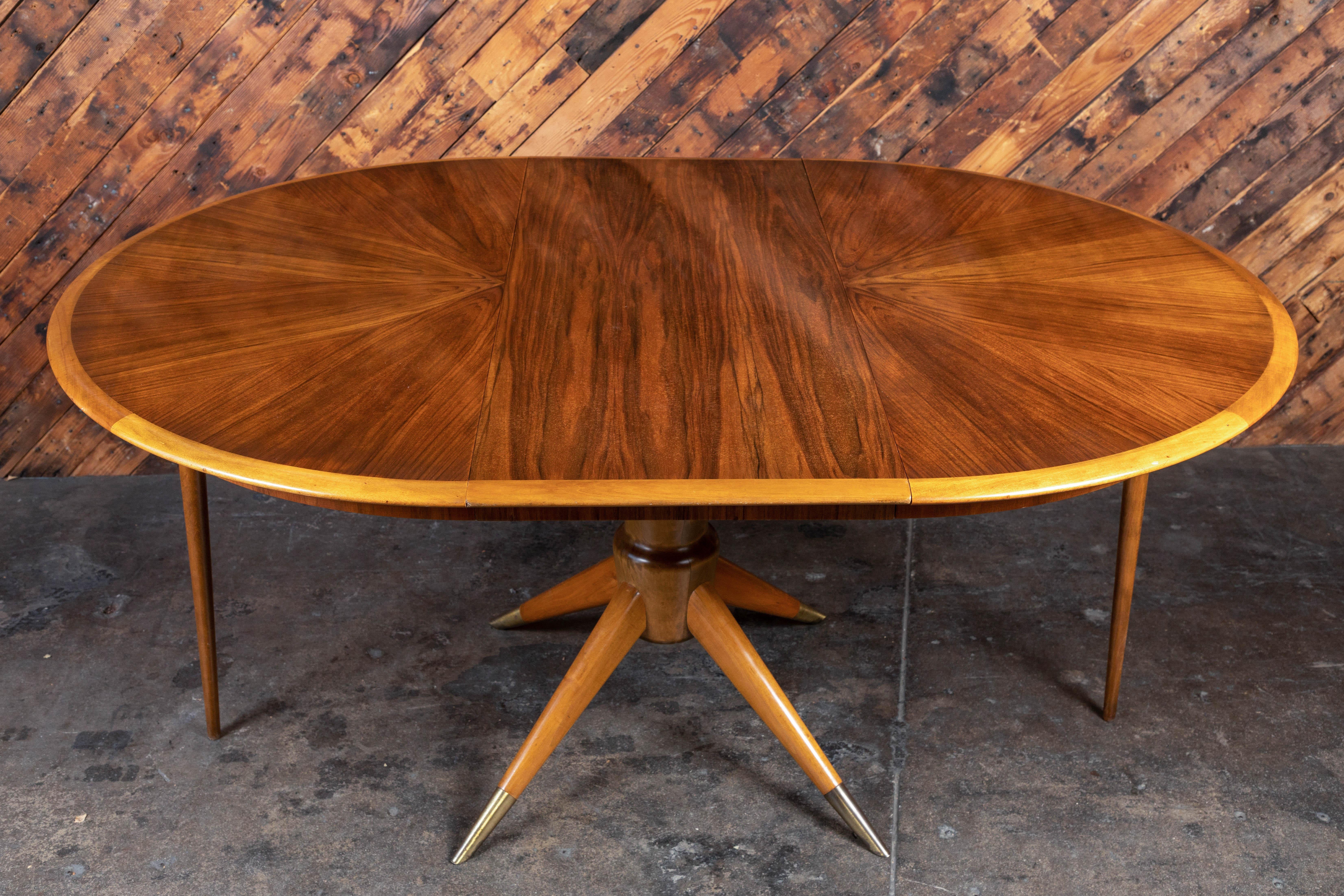 Midcentury Scandinavian Inlaid Wood Dining Table by David Rosen for Nordiska Ko 4