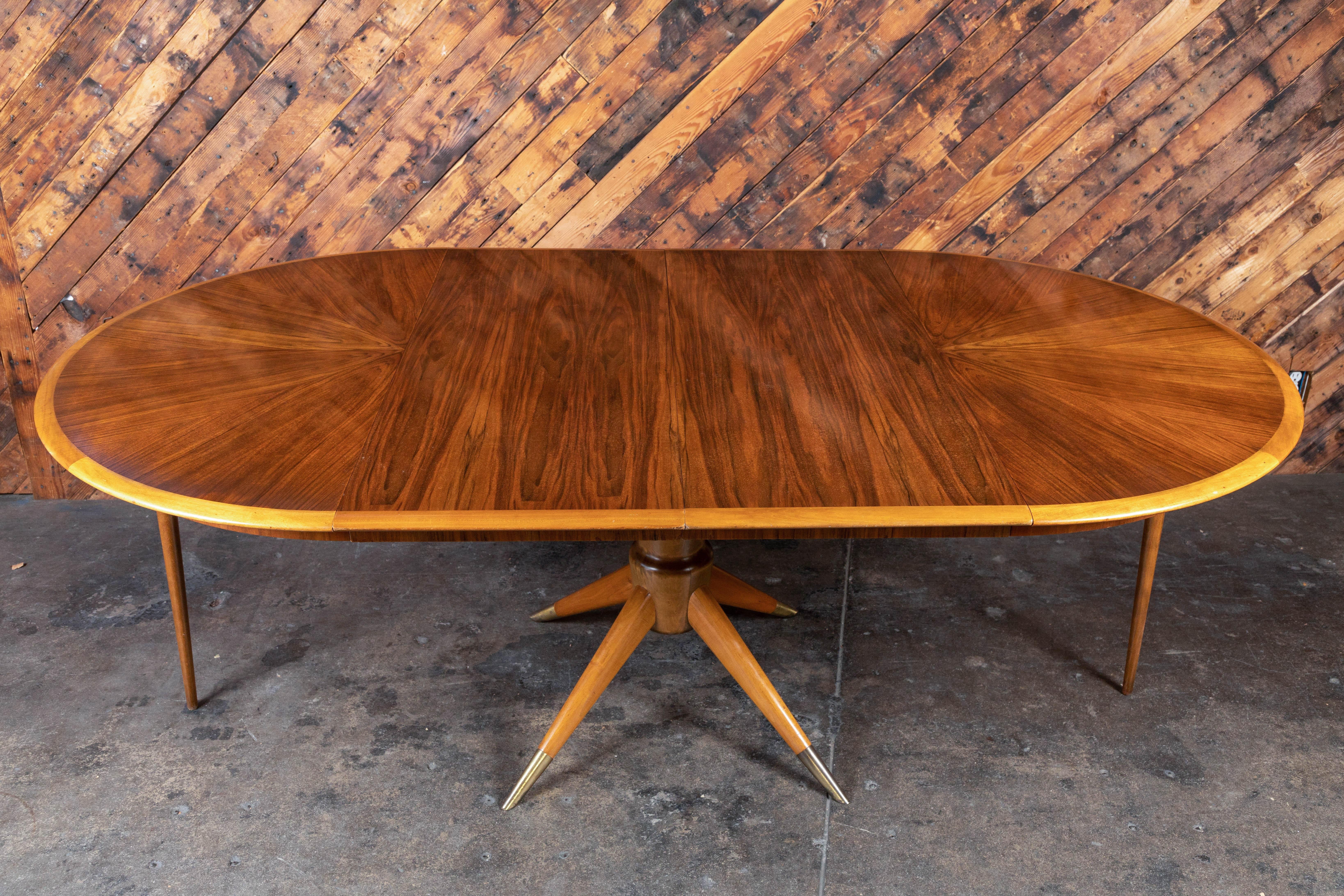 Midcentury Scandinavian Inlaid Wood Dining Table by David Rosen for Nordiska Ko 6