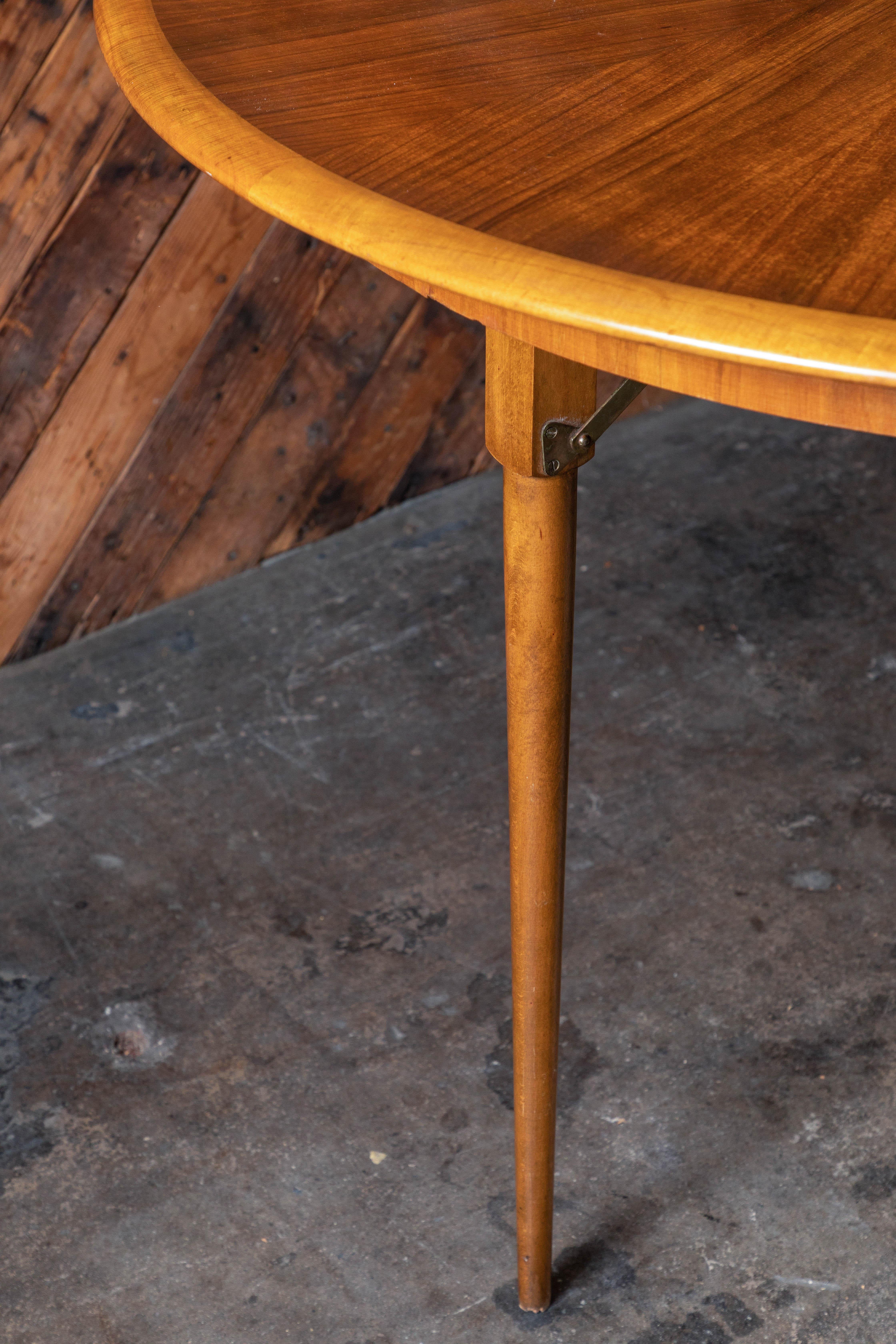 Midcentury Scandinavian Inlaid Wood Dining Table by David Rosen for Nordiska Ko 8