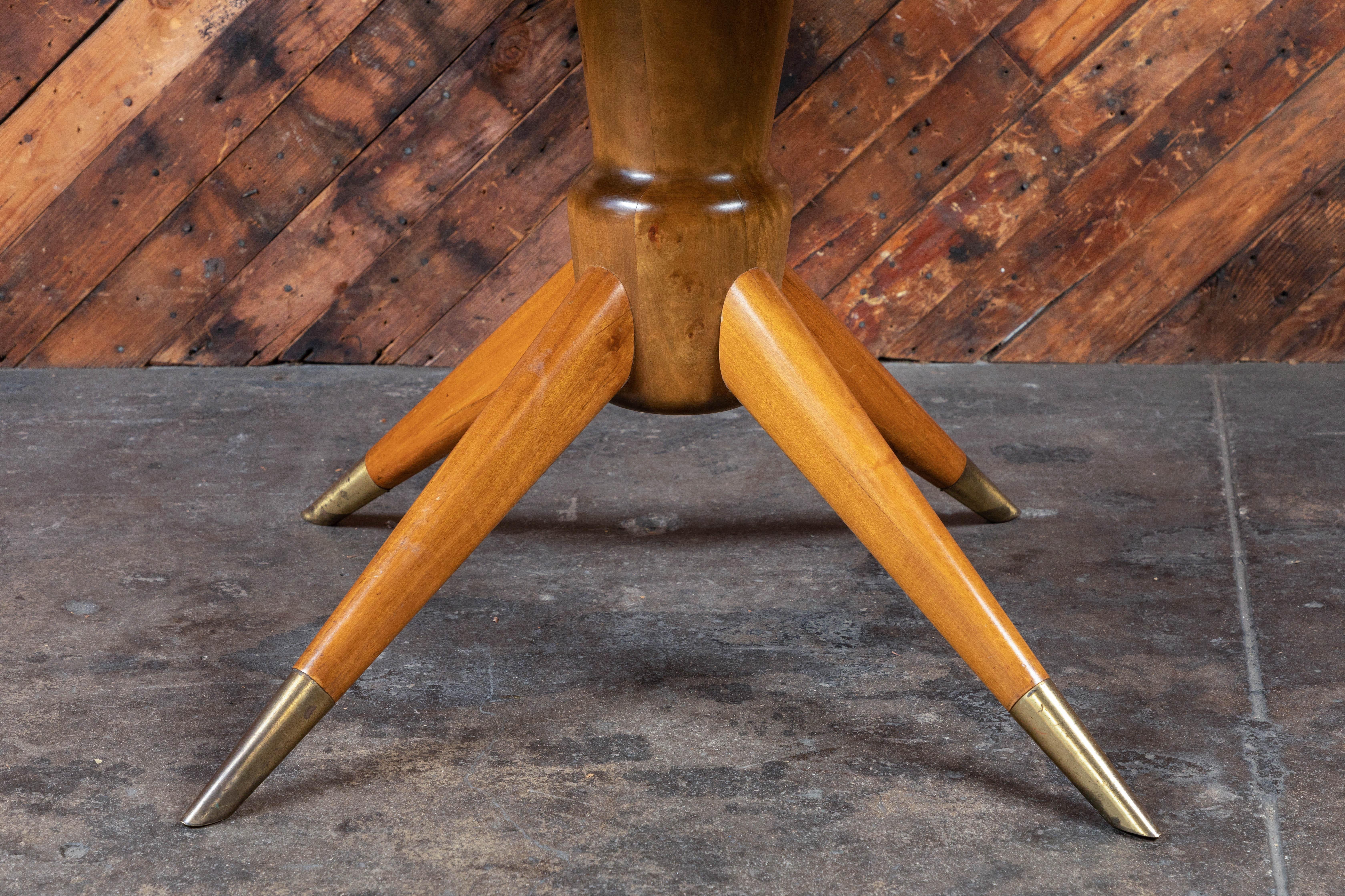 Midcentury Scandinavian Inlaid Wood Dining Table by David Rosen for Nordiska Ko 1