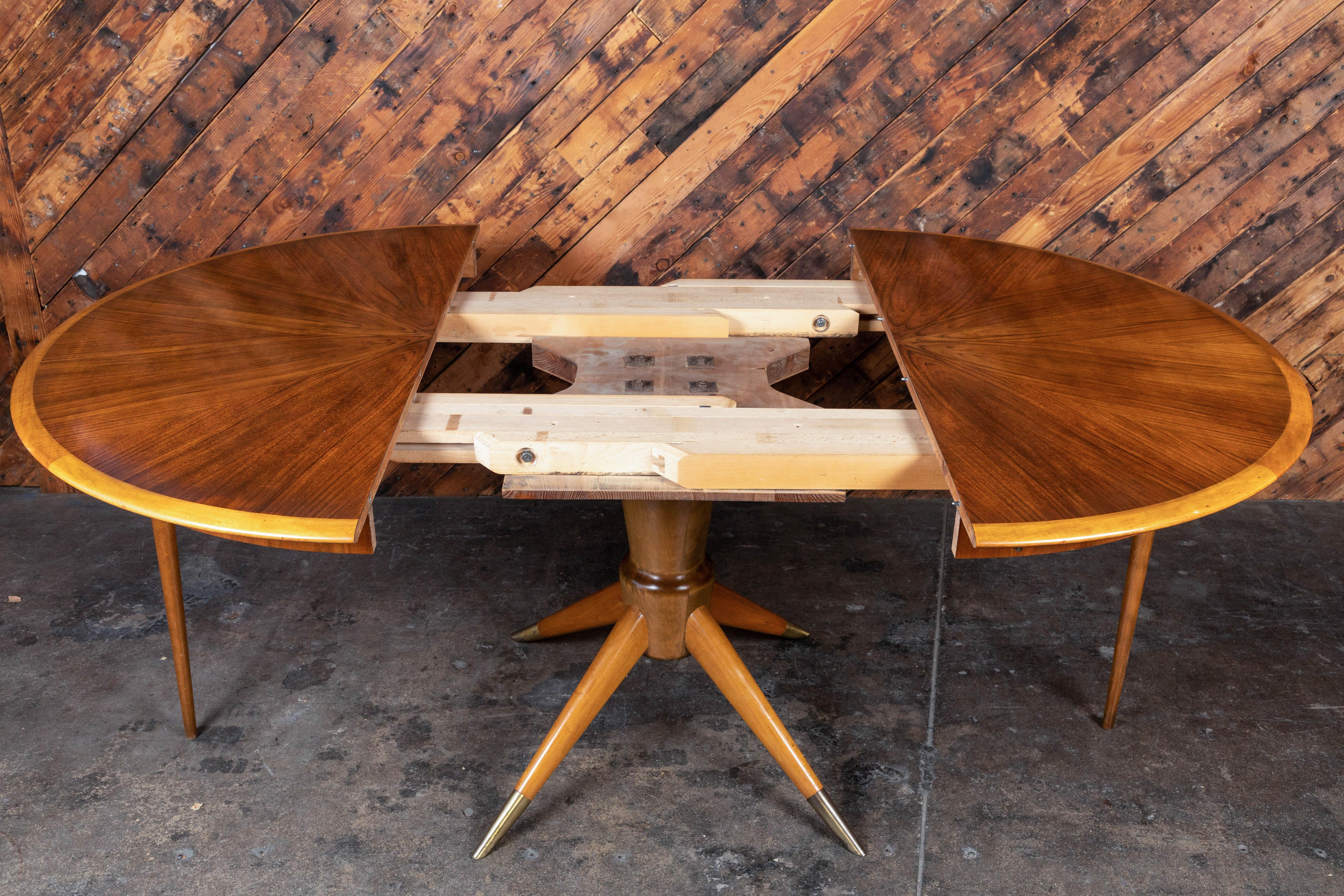 Midcentury Scandinavian Inlaid Wood Dining Table by David Rosen for Nordiska Ko 3