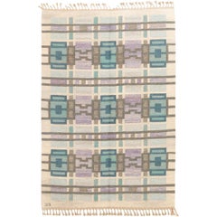 Midcentury Scandinavian Modern Judith Johansson Tapestry Floor Rug