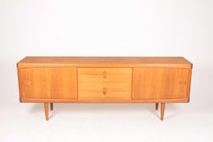 Midcentury Scandinavian Modern Low Sideboard in Oak by H.W. Klein, 1960s