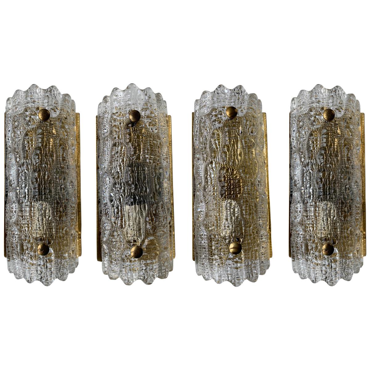 Midcentury Scandinavian Modern Lyfa Wall Sconces by Carl Fagerlund Orrefors For Sale