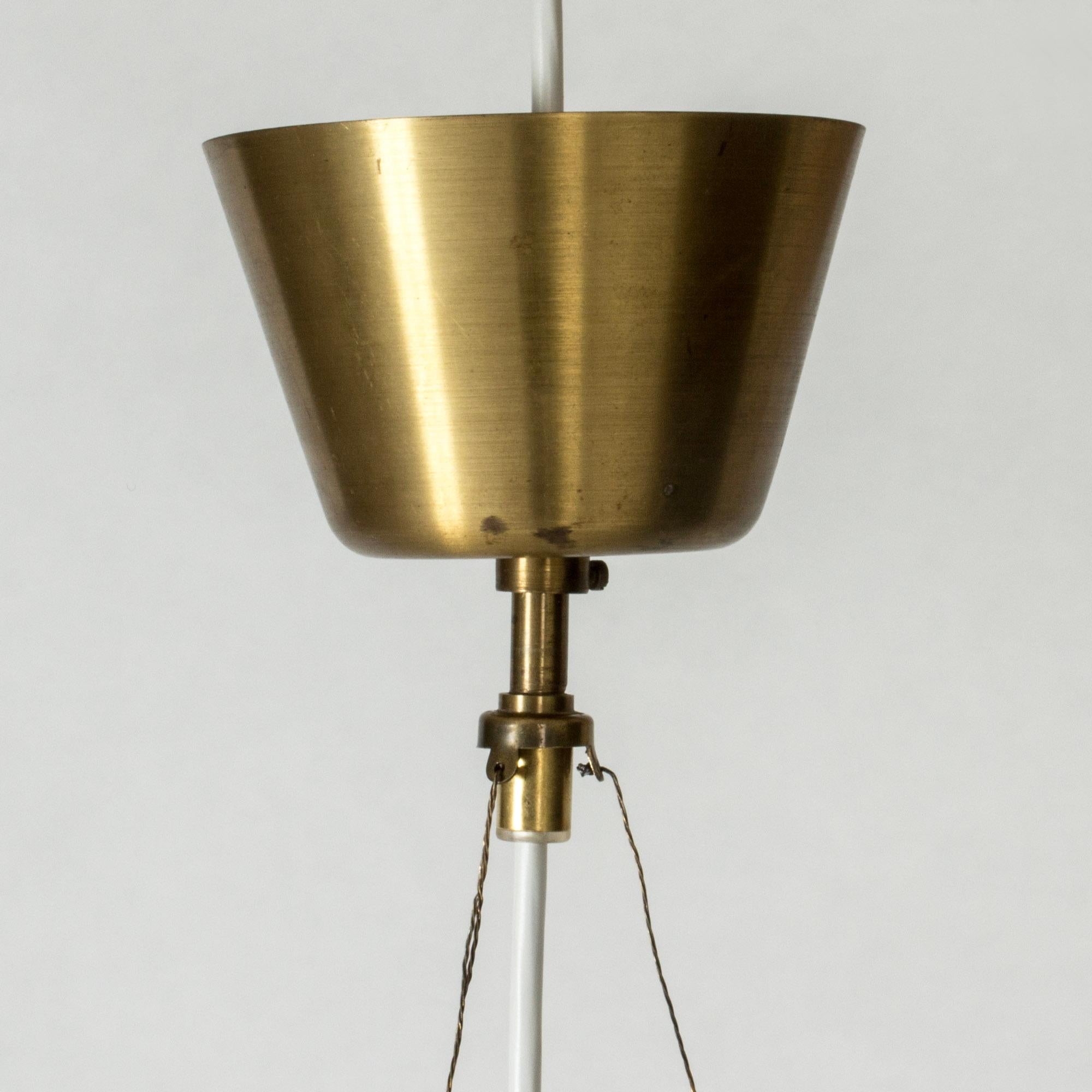 Midcentury Scandinavian Pendant Lamp by Hans Bergström, Sweden, 1950s For Sale 1