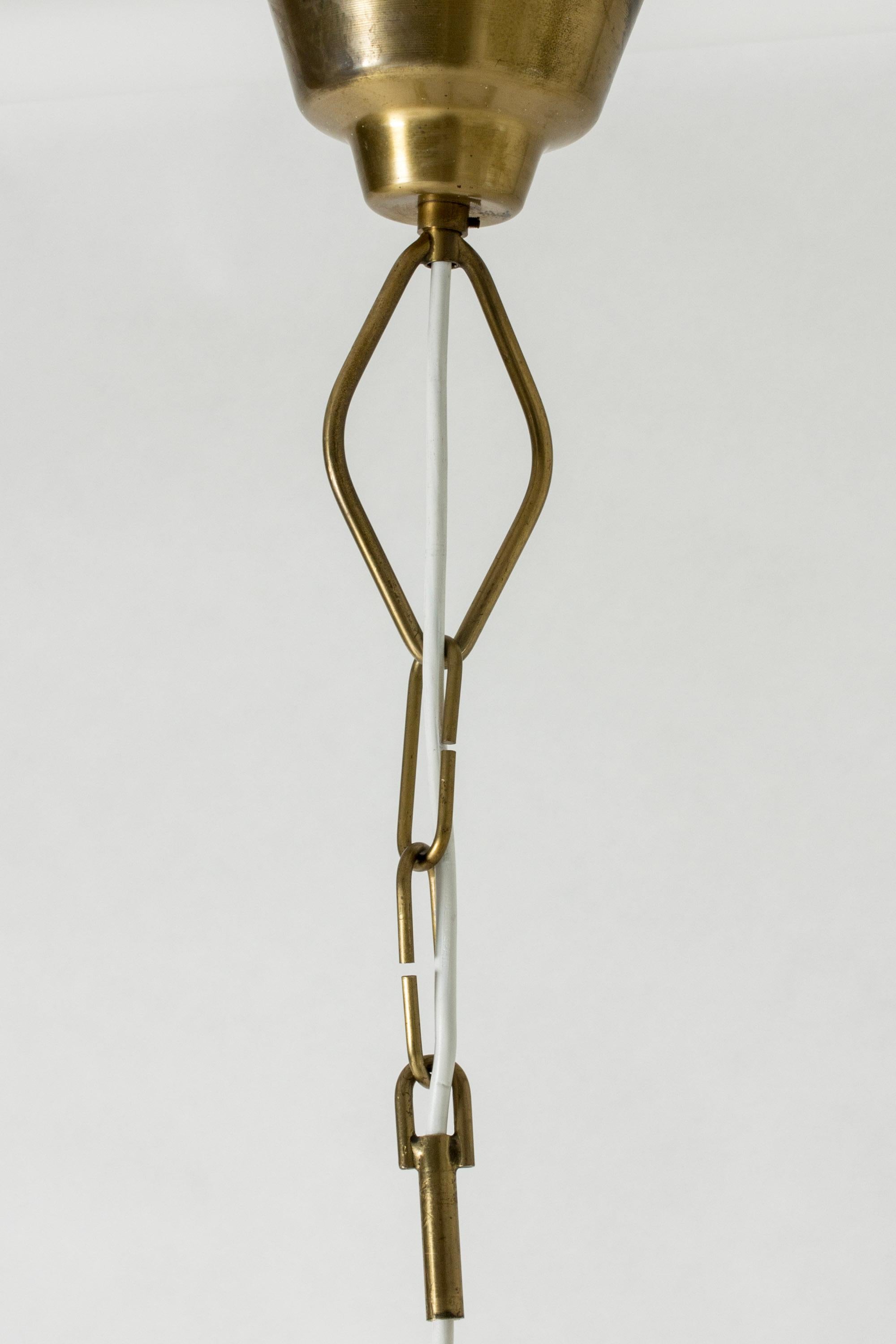 Midcentury Scandinavian Pendant Lamp by Hans Bergström, Sweden, 1950s 1