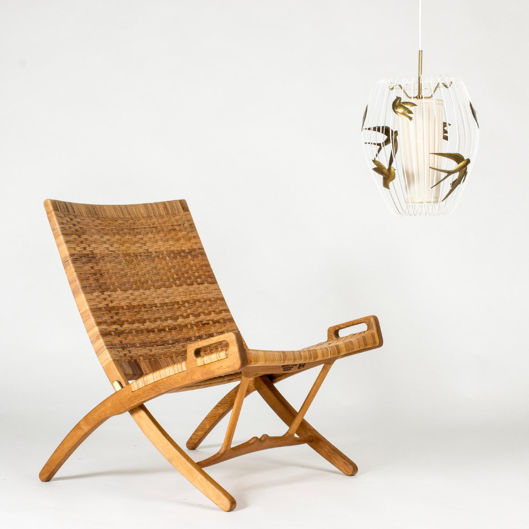Skandinavische Pendelleuchte aus der Jahrhundertmitte von Hans Bergström, Schweden, 1950er Jahre im Angebot 2