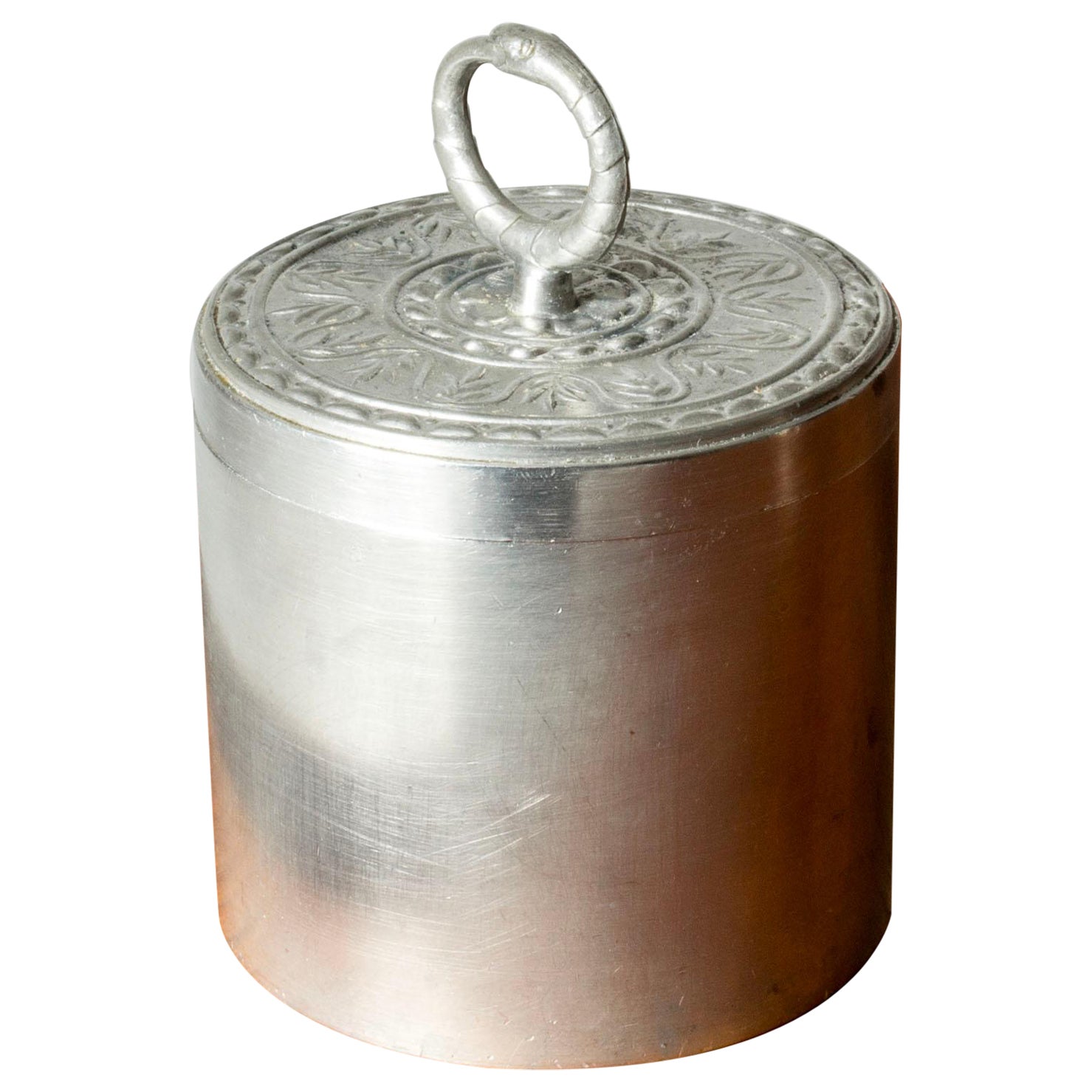 Midcentury Scandinavian Pewter jar from Svenskt Tenn, Sweden, 1944