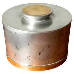 Midcentury Scandinavian Pewter jar, Nils Fougstedt, Svenskt Tenn, Sweden, 1936