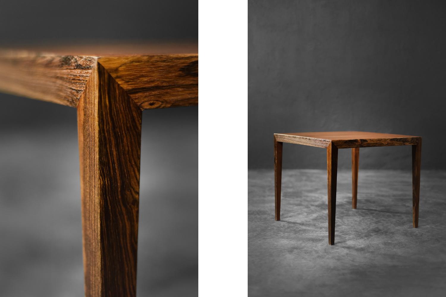 Metà XX secolo Tavolino in palissandro scandinavo del MidCentury di Severin Hansen per Haslev Møbel in vendita