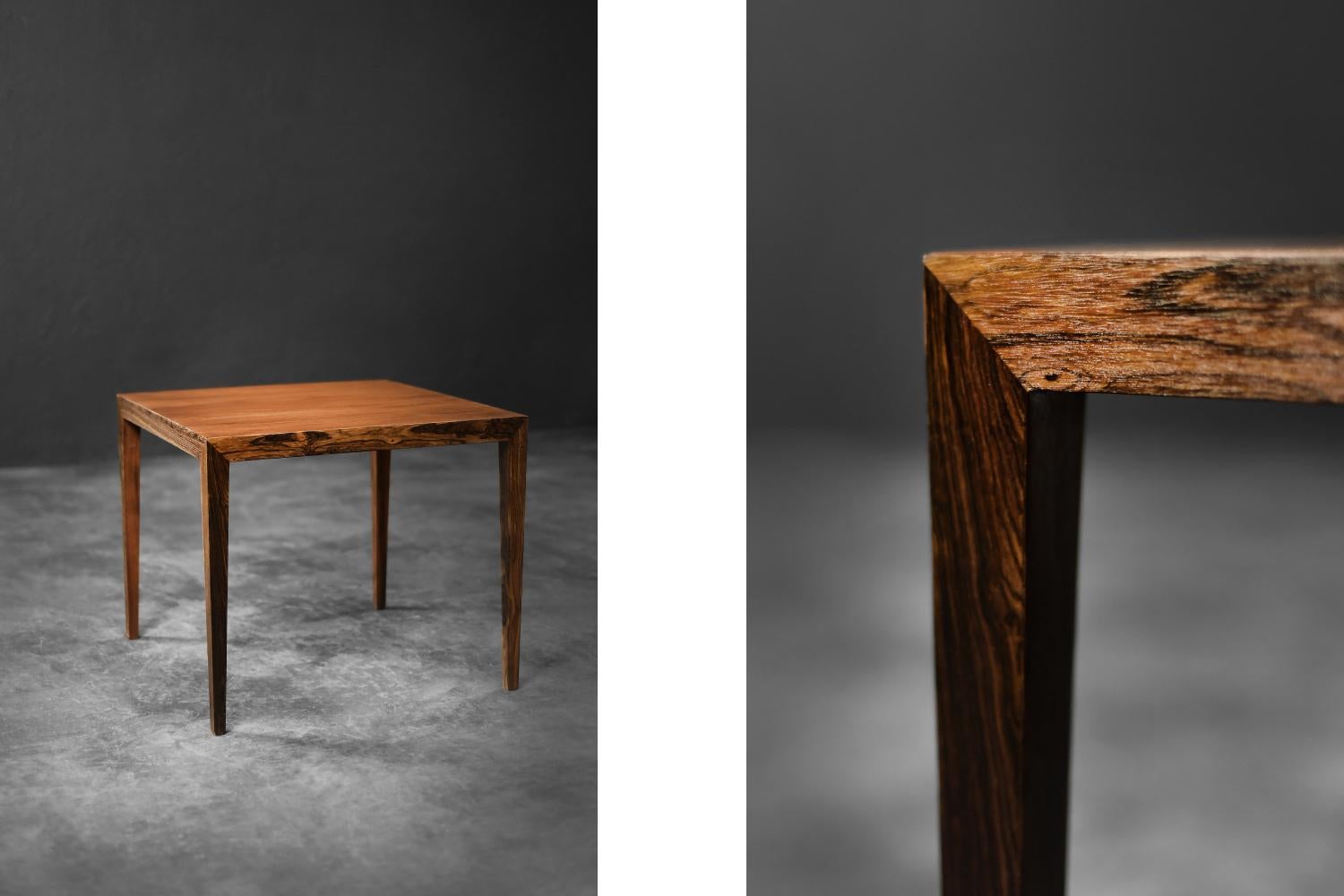 Palissandro Tavolino in palissandro scandinavo del MidCentury di Severin Hansen per Haslev Møbel in vendita