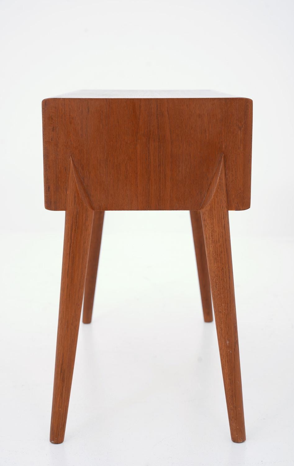 Scandinavian Modern Midcentury Scandinavian Side Table by Rimbert Sandholt for Glas & Trä For Sale