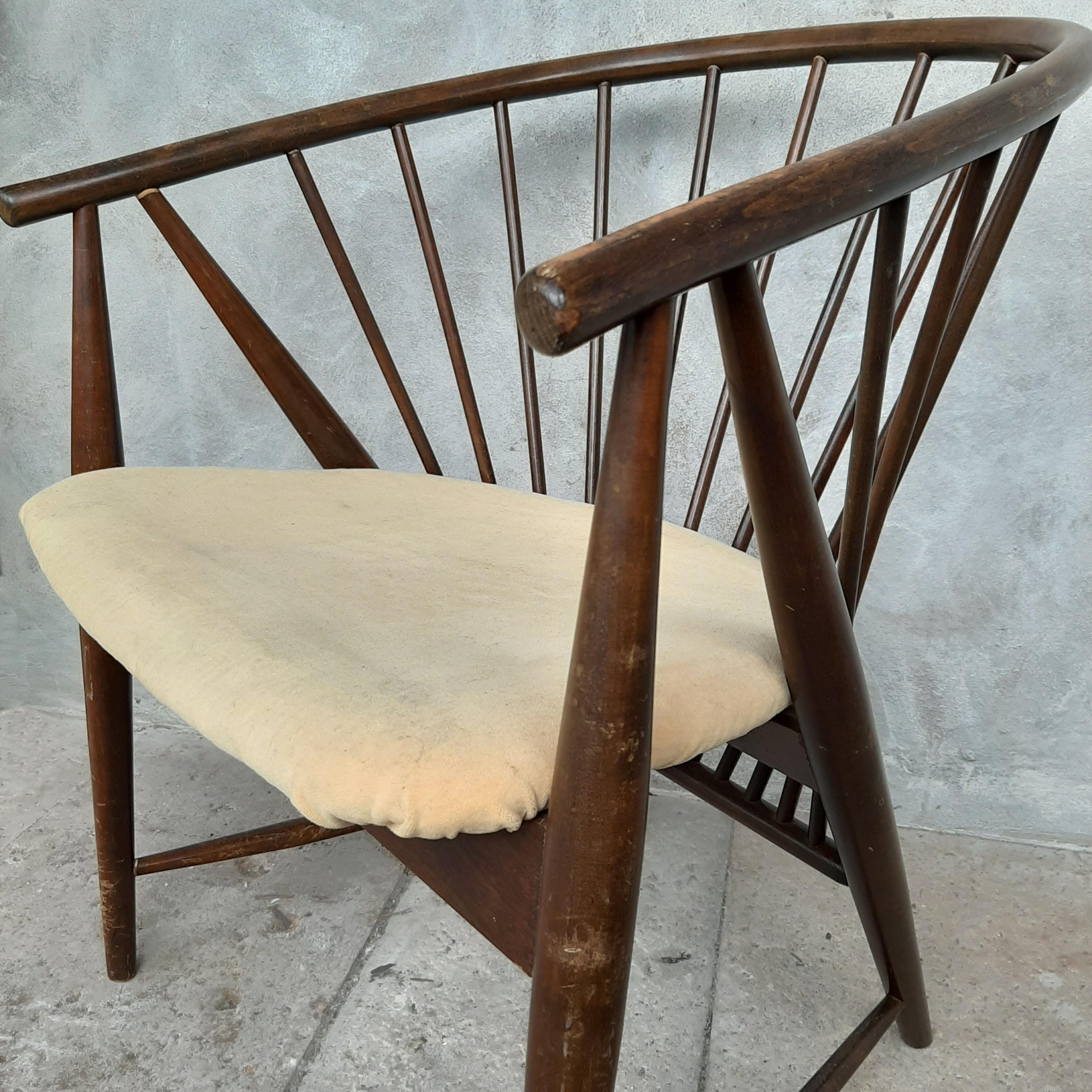 Swedish Midcentury Scandinavian Sunfeather Chair by Sonna Rosen For Sale