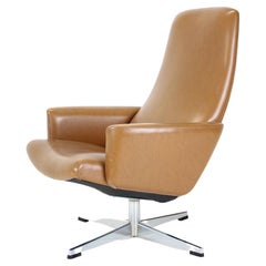 Fauteuil pivotant scandinave du milieu du siècle dernier, années 1960