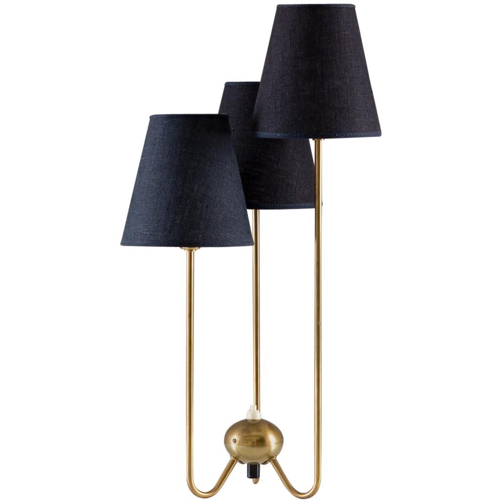 Midcentury Scandinavian Table Lamp in Brass by ASEA